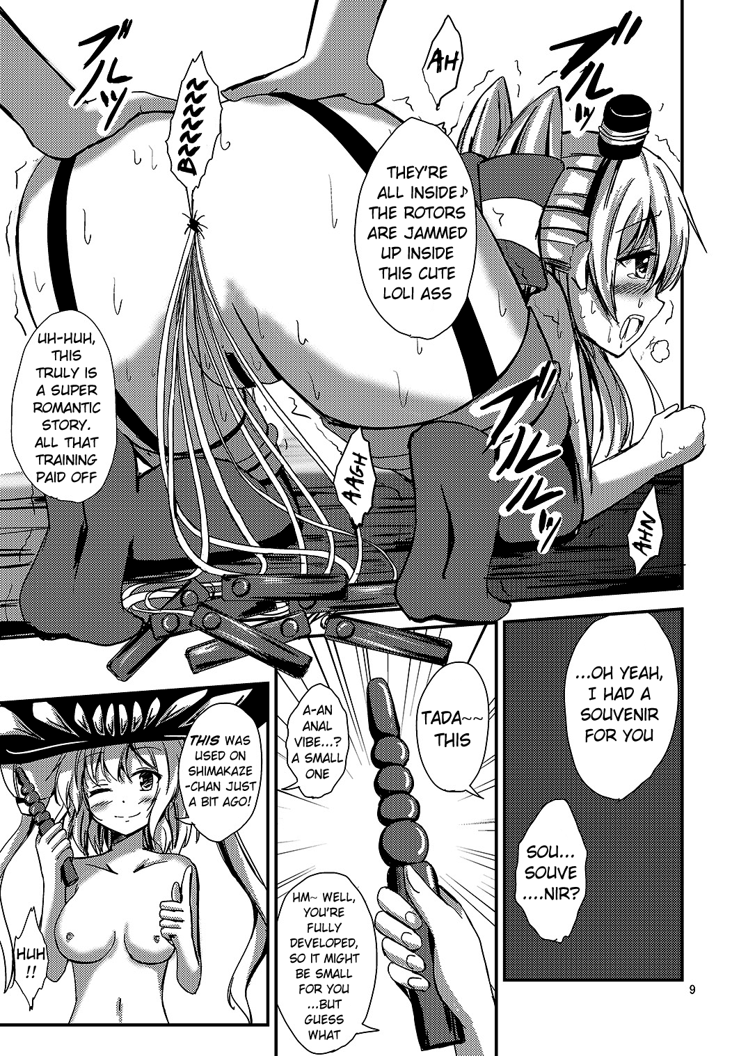 Kuubo Wo-Kyuu-chan no Amatsukaze Yuri Dorei Choukyou ~Kairaku Ochi Hen~ | Standard Carrier Wo-Class's Amatsukaze Yuri Slave Training ~Pleasure Fall~ page 10 full