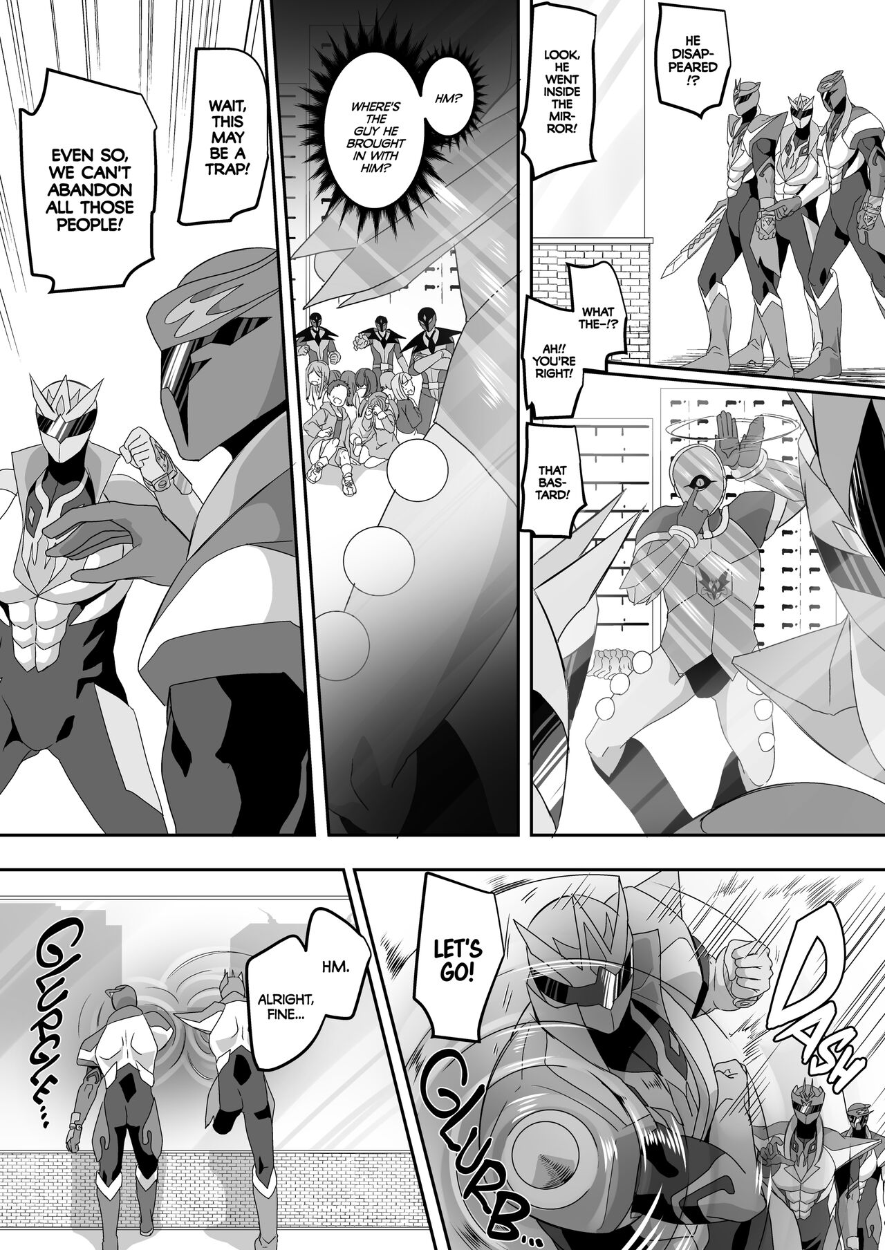 Saikyou no Seigi no Hero wa Kagami no Naka de wa Saijaku no Kaijin | The Strongest Heroes are the Weakest Villains within the Mirror World page 6 full