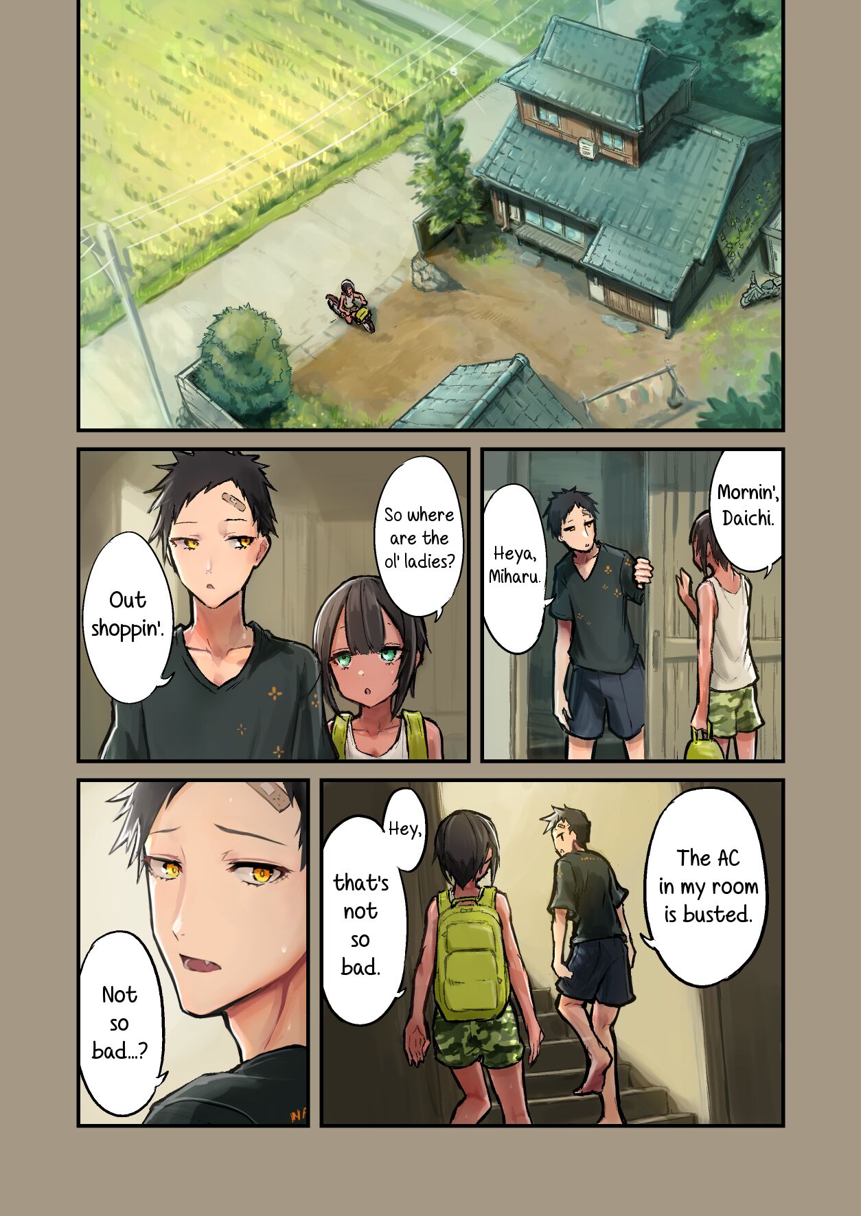 Natsuyasumi! Osananajimi to Asedaku Sex - Sweaty sex with a childhood friend page 4 full