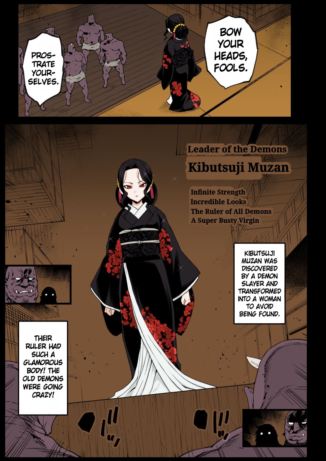 Mesu Ochi Jou Muzan-sama - RAPE OF DEMON SLAYER 4 | Making a Mess of Lady Muzan-sama - RAPE OF DEMON SLAYER 4 page 2 full