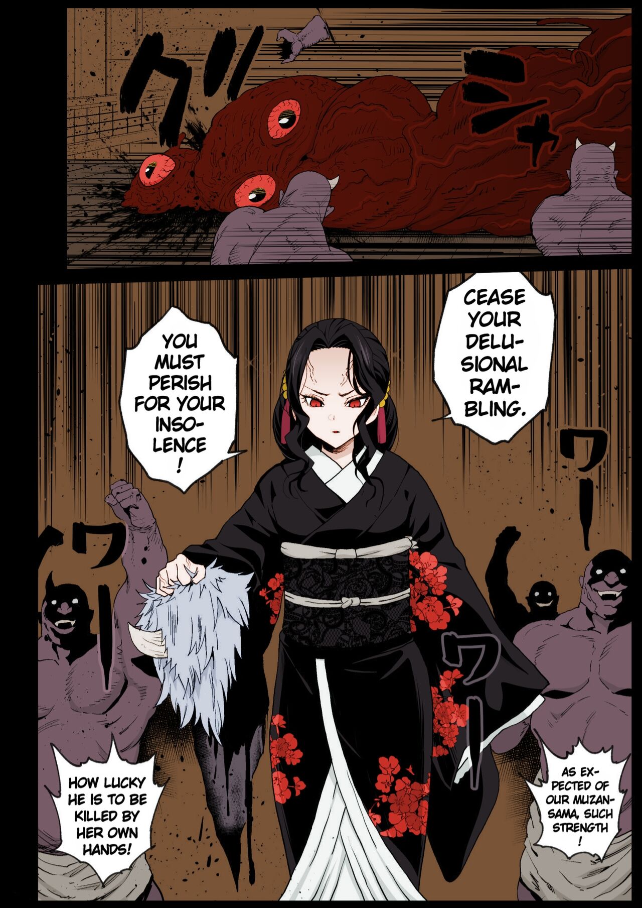 Mesu Ochi Jou Muzan-sama - RAPE OF DEMON SLAYER 4 | Making a Mess of Lady Muzan-sama - RAPE OF DEMON SLAYER 4 page 5 full
