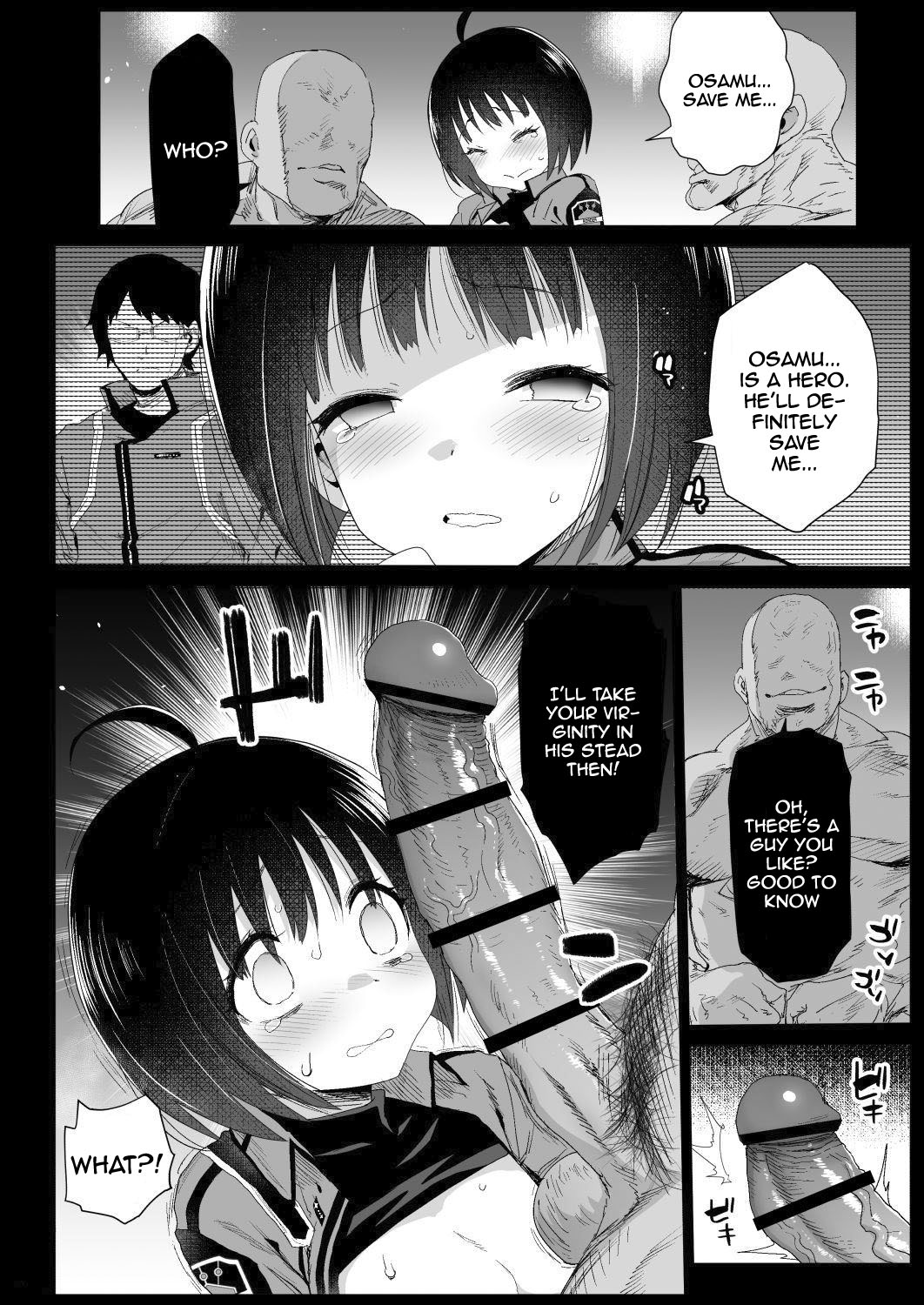 Amatori Chika 14 Sai Warui Ossan ni Okasareru! | World Trigger Border Rape File 2 - Chika Amatori Is Going To Get Raped By Some Bad Men! page 9 full