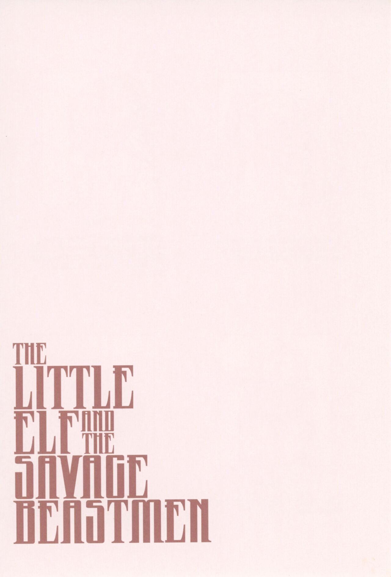 Chiisana Elf to Yaban na Juujin | The Little Elf and the Savage Beastmen page 3 full