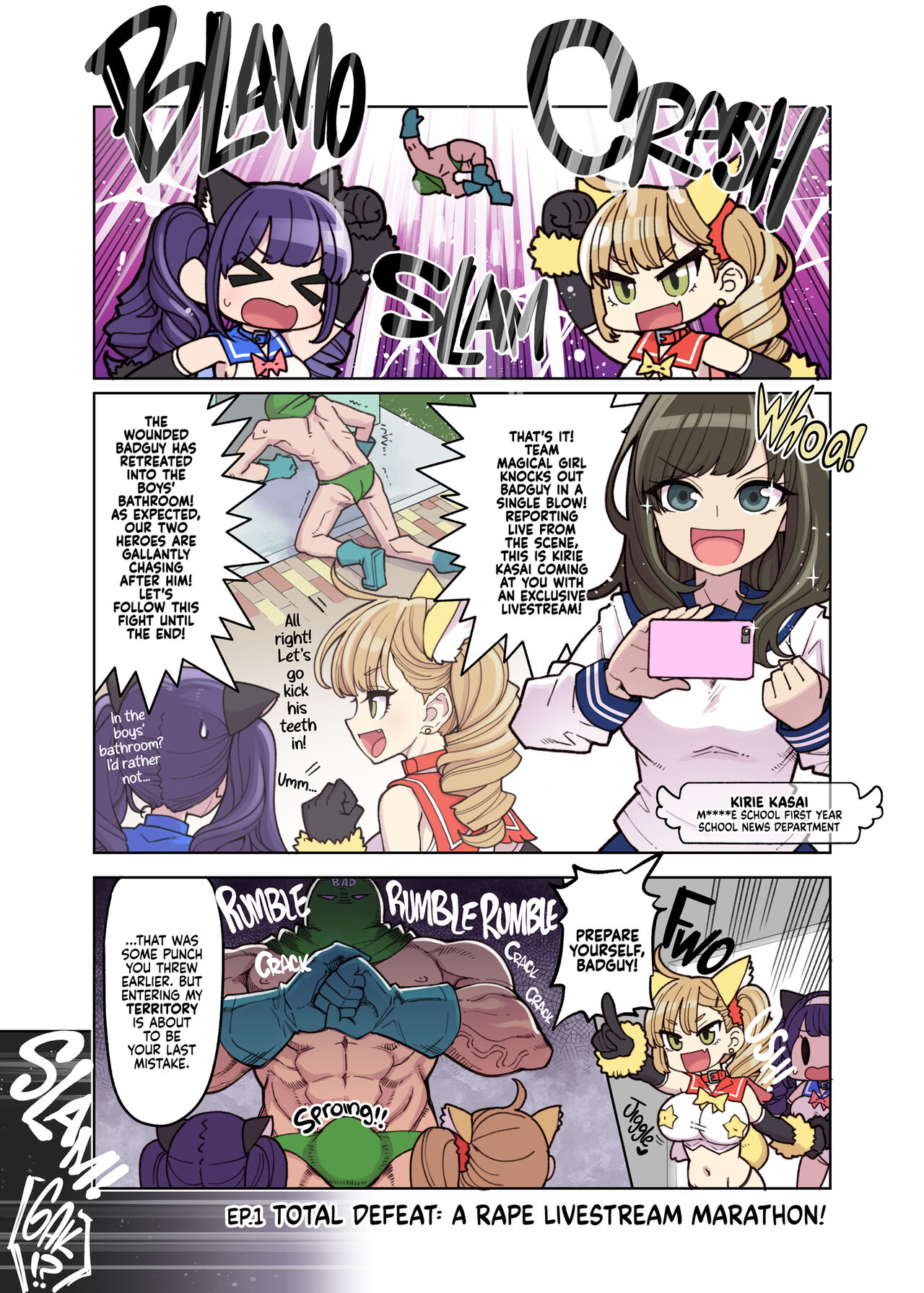 Mahou Shoujo Yuusha-chan ~ Masaka no Haiboku!? Yuusha-chan Dai Pinch!! | Magical Toilet Girl Yuusha 4: Yuusha's Unlucky Losing Spree?! page 5 full
