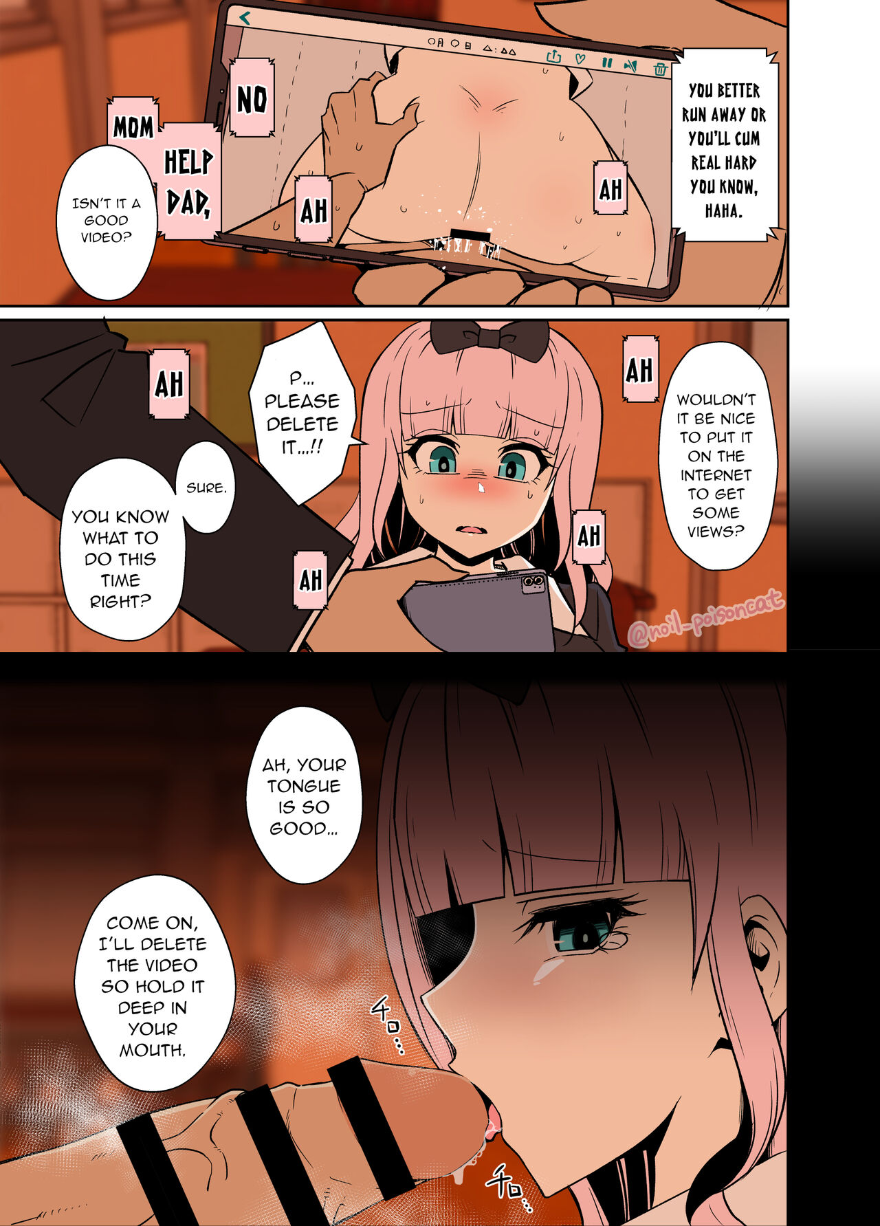 Chika-chan o Douga de Odoshite Warui Koto o Suru Hanashi | Chika-Chan Blackmail Video And the awful things that happend to her. page 2 full