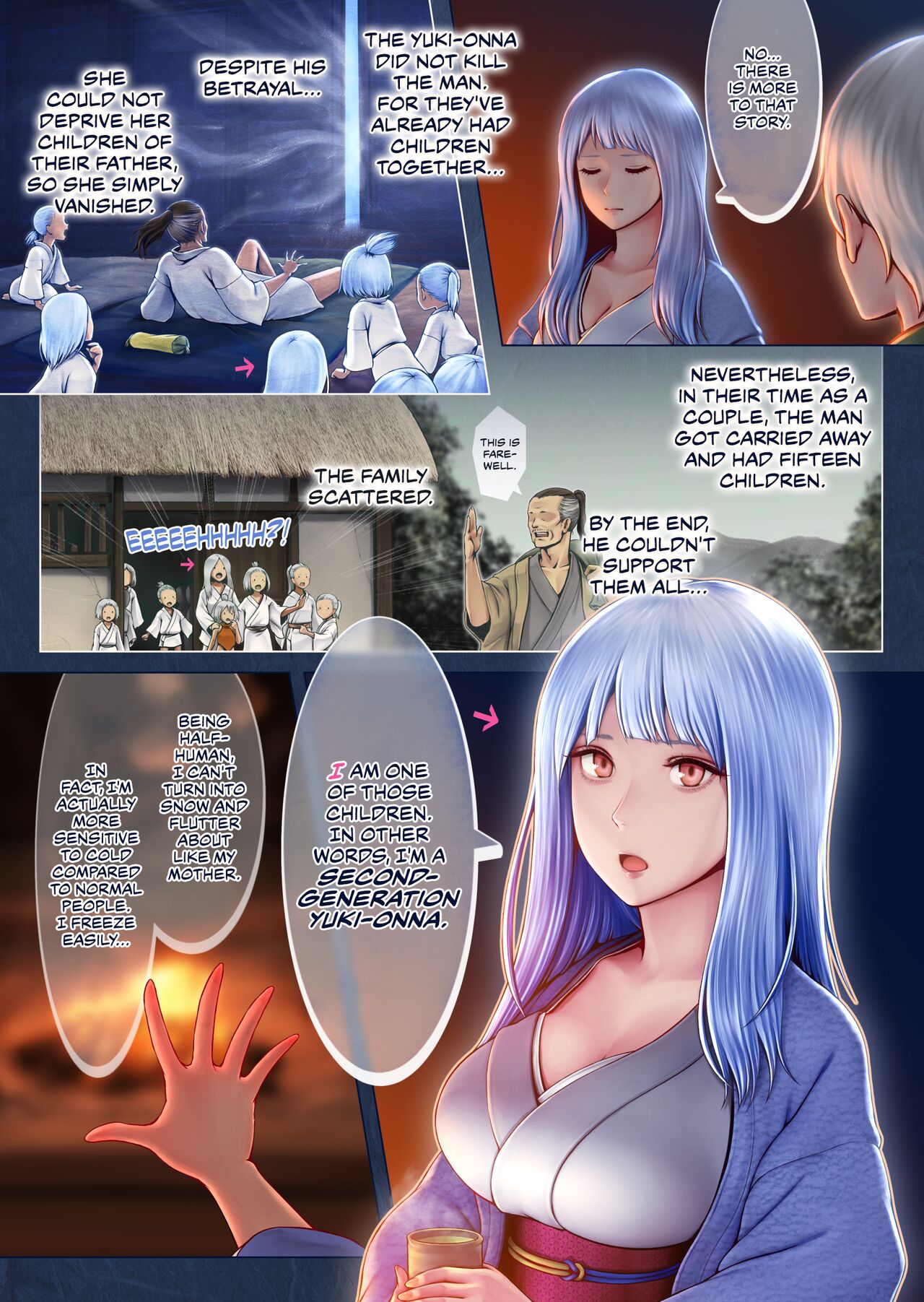 Yotogi no Yukionna Setsu ~Atatamenai to, Koorimasu~ | Setsu, the Yuki-onna of the Night ~Warm Her Up Lest She Freeze~ page 8 full