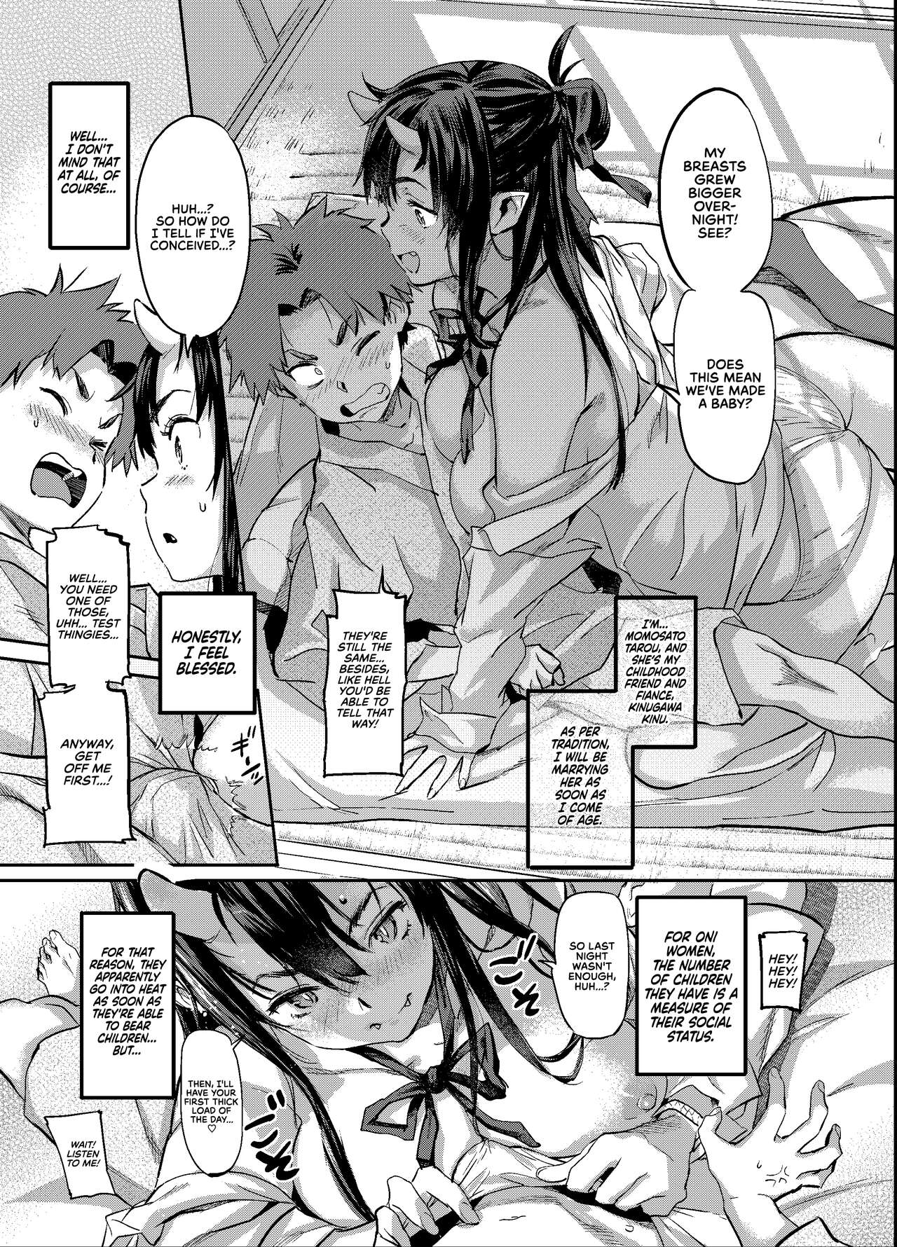 Oni-Musume-chan wa Hatsujouki! | The Oni Girl is in Heat! page 7 full