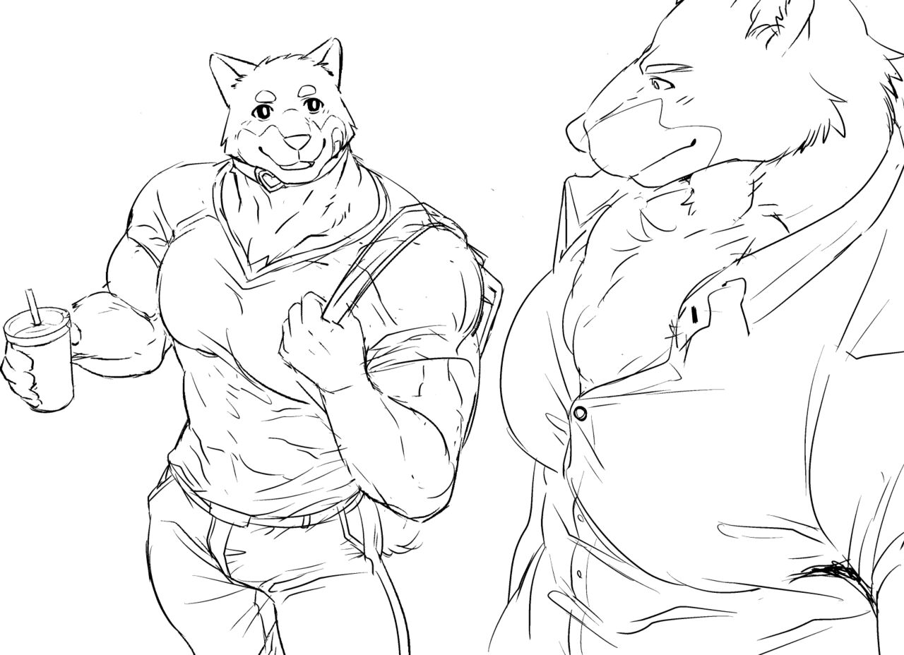 Moji Mojiro / Senpuukichan - しばチャット（仮）全体公開ラフ案 page 8 full