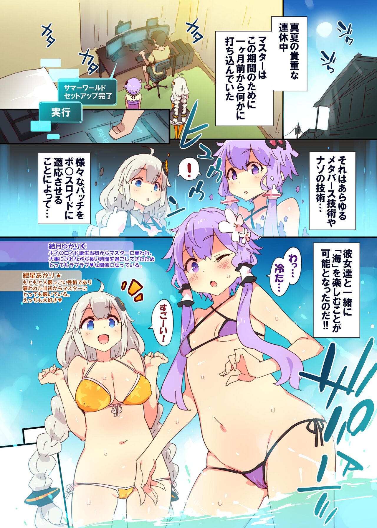 Yukari Akari to Sugosu Digital Echi Echi Natsu Kuukan page 2 full