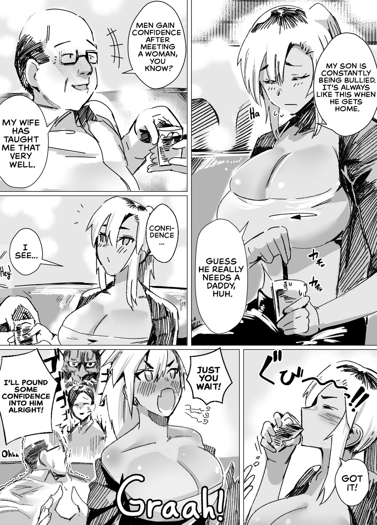Miwaku no Yanmama Ecchi na Kosodate Hisshouhou | The Amazing Gyaru Mom and Her Erotic Parenting Success! page 4 full