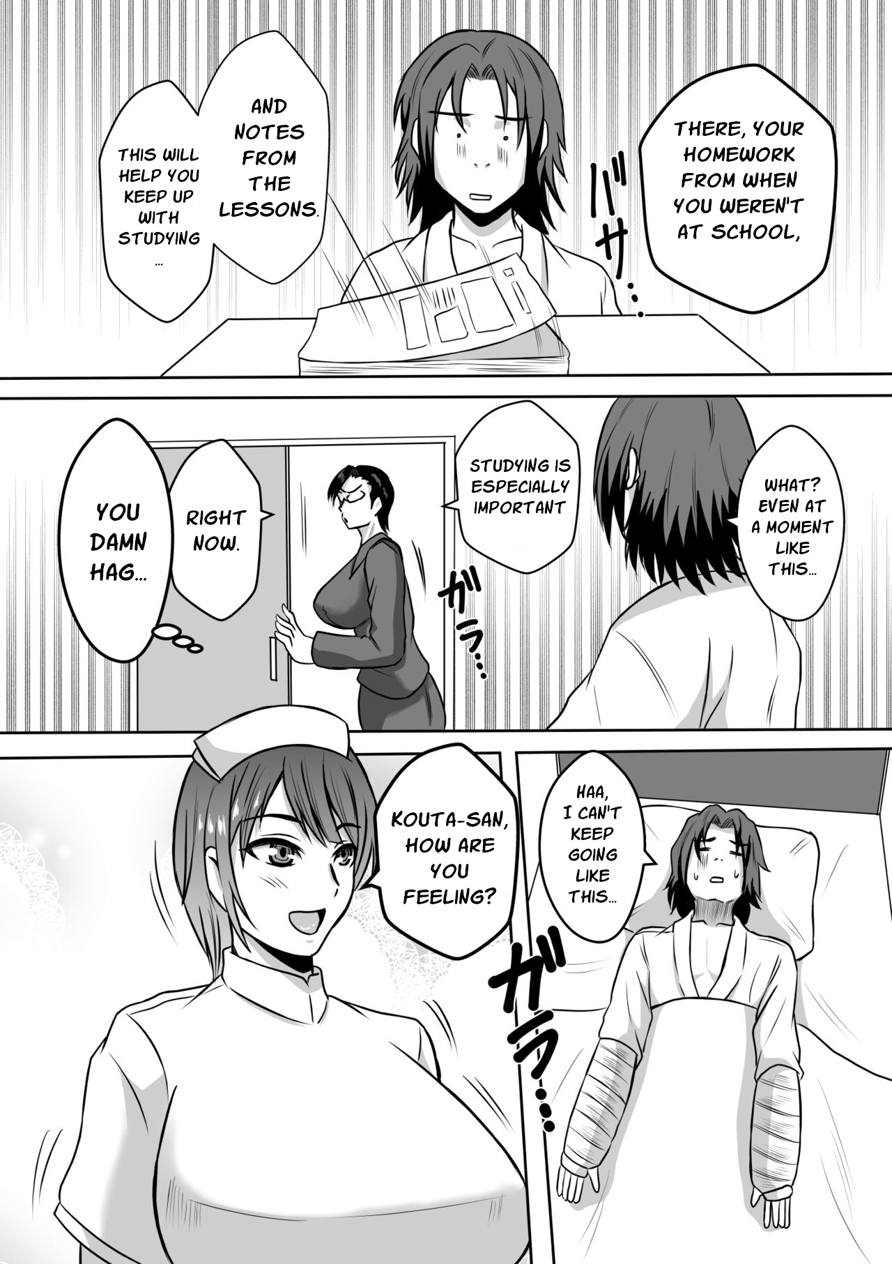 Gami x 2 Mama to no Yarichin Nyuin Seikatsu | 2nd Generation Fuckboy Hospital Life With Mom page 8 full
