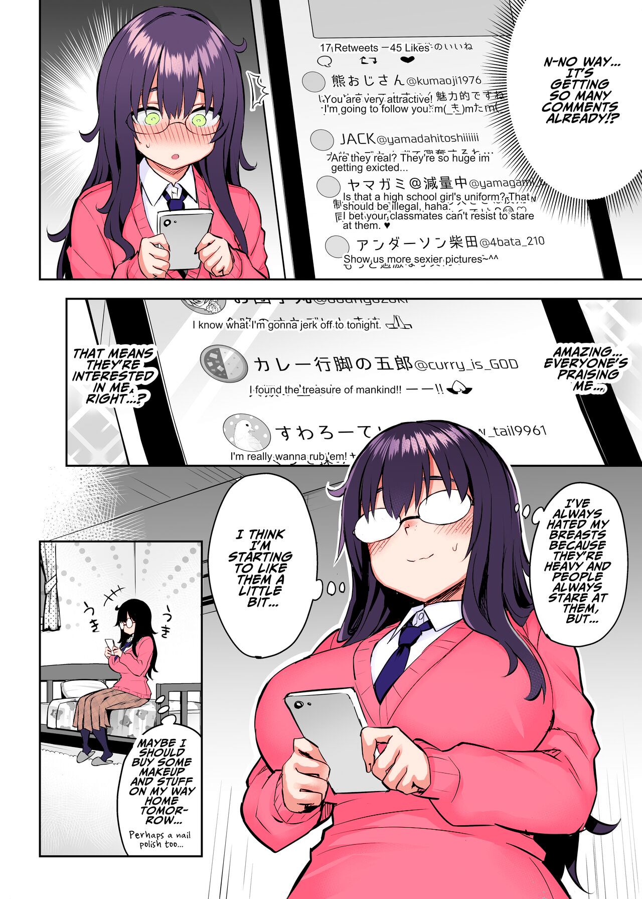 Moto InCha no Kyonyuu Yariman Imouto ga Erosugite, Onii-chan wa Mou...!! 0 ~Jimiko no Watashi ga Kawatta Riyuu~ | I Can't Handle My Former Bookworm Little Sister Now That She's a Slut! ~A Whore is Born~ page 7 full