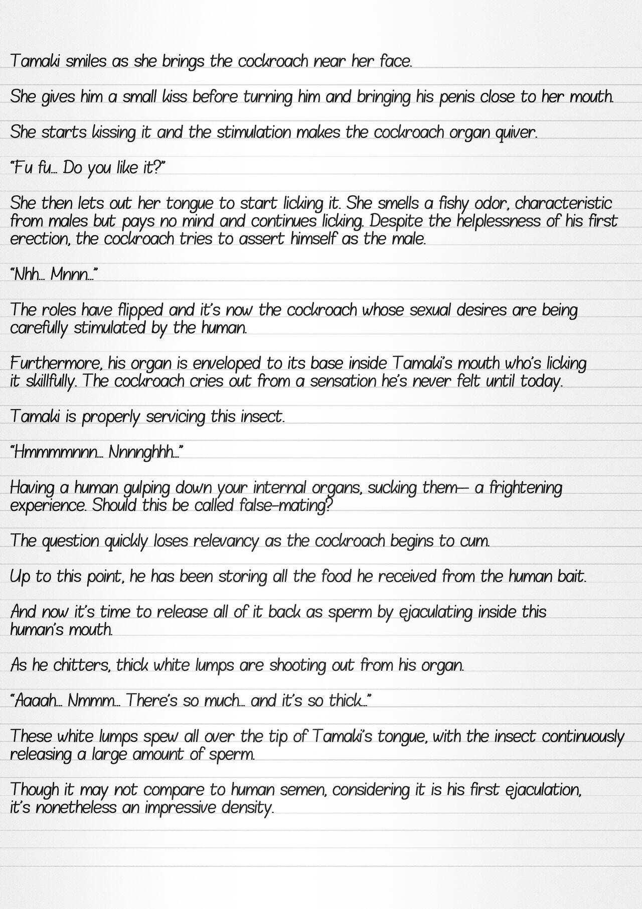 Misuke's Short Stories 13 - 3 Girls and Cockroaches page 6 full