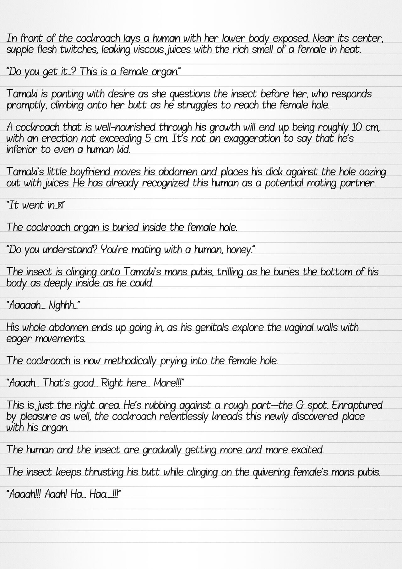 Misuke's Short Stories 13 - 3 Girls and Cockroaches page 9 full