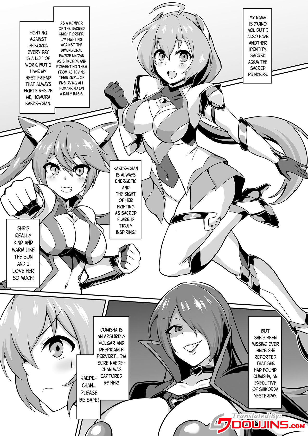 Seisou Kouki Sacred Aqua -Injoku Yuugi no Rensa- | Holy Princess Sacred Aqua -A Chain of Perverted Games- page 2 full