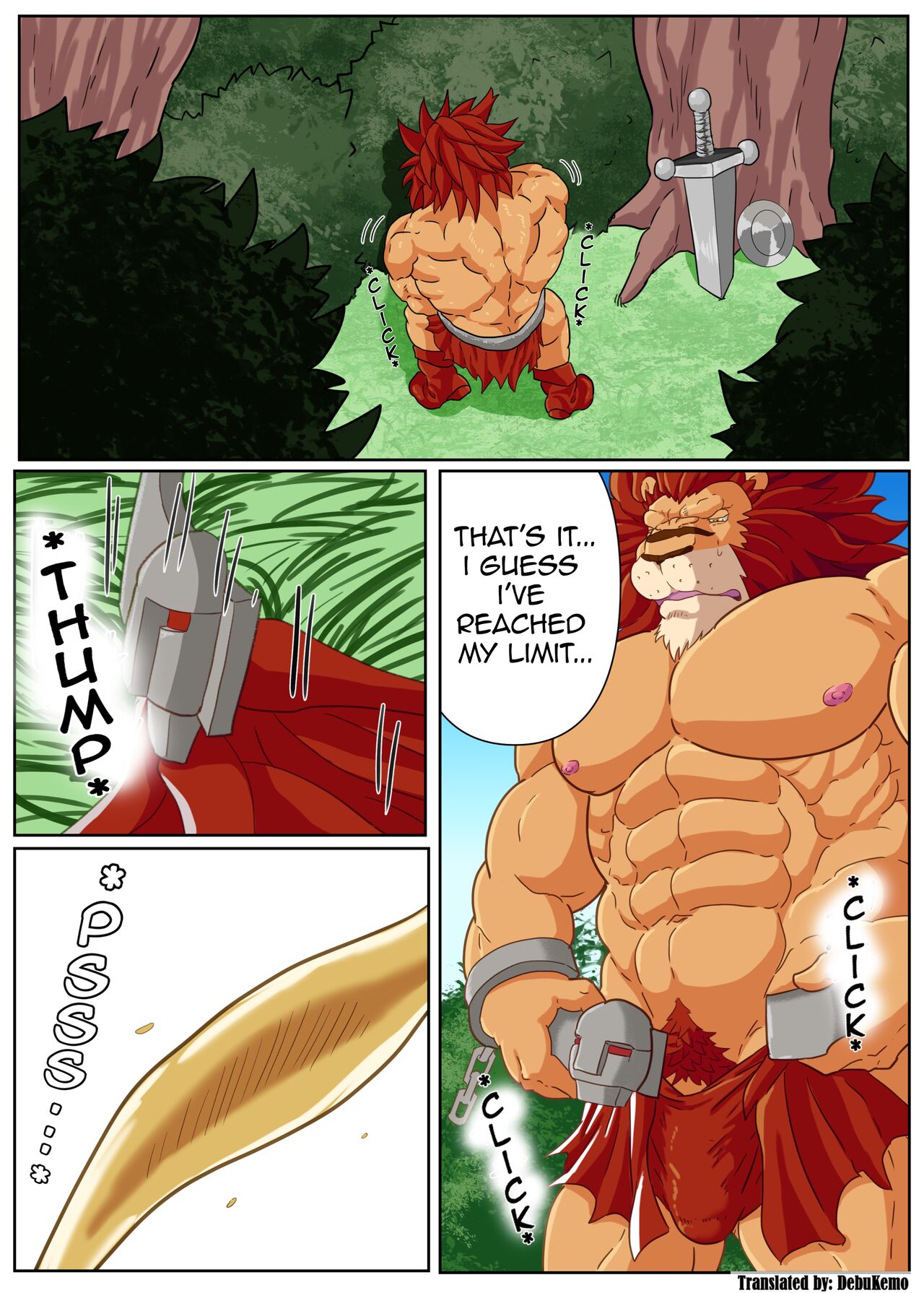 Leo Kokuou no Shasei Kikou ~ Hajimari no Shasei to Kasshoku no Ou no Seitan | King Leo's Ejaculation Journey ~ First Ejaculation and Birth of the Dark King page 3 full