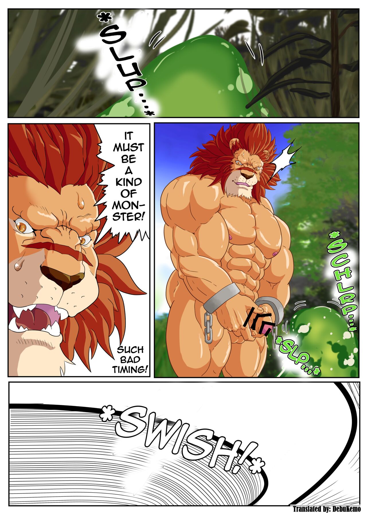 Leo Kokuou no Shasei Kikou ~ Hajimari no Shasei to Kasshoku no Ou no Seitan | King Leo's Ejaculation Journey ~ First Ejaculation and Birth of the Dark King page 5 full