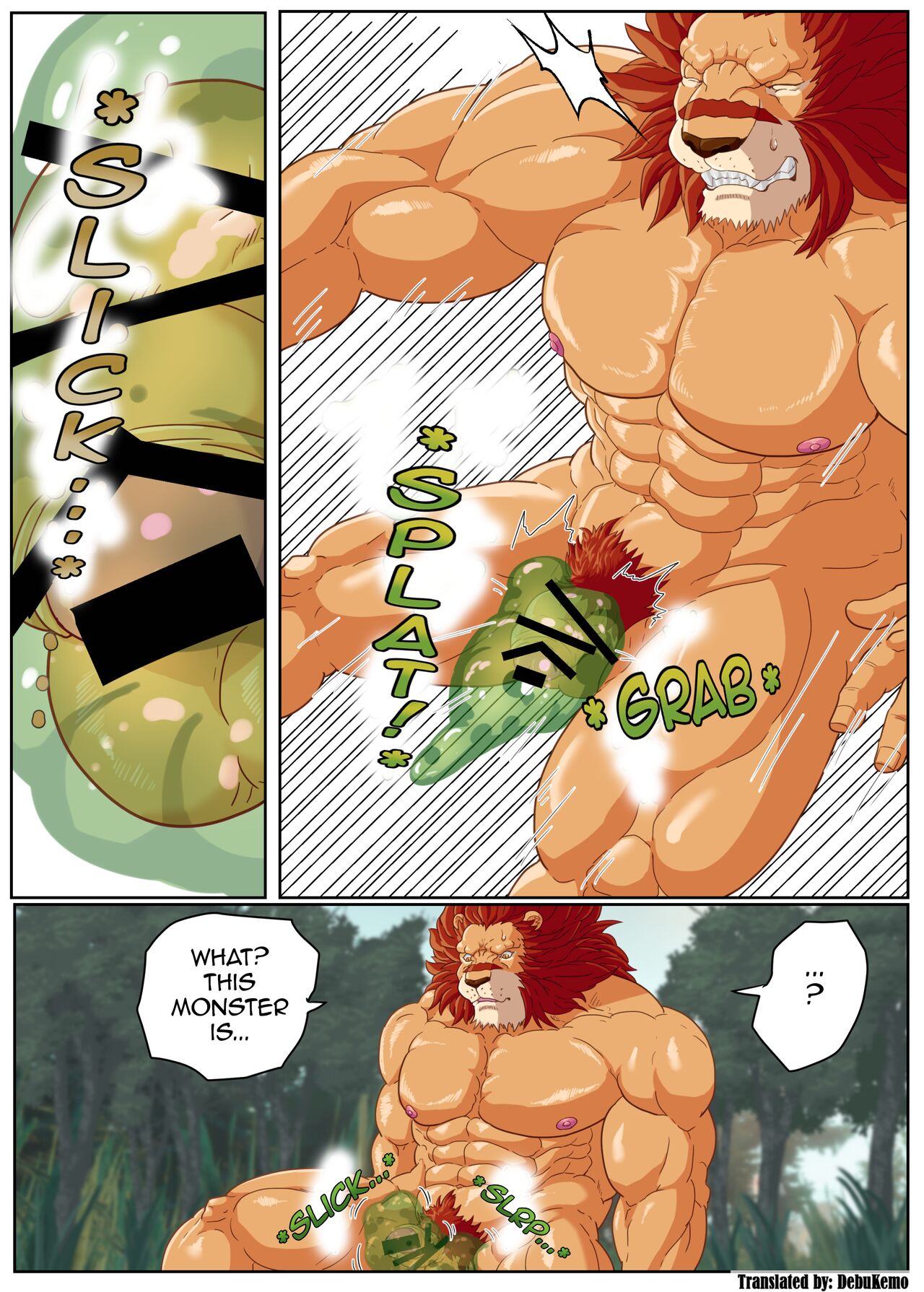 Leo Kokuou no Shasei Kikou ~ Hajimari no Shasei to Kasshoku no Ou no Seitan | King Leo's Ejaculation Journey ~ First Ejaculation and Birth of the Dark King page 6 full