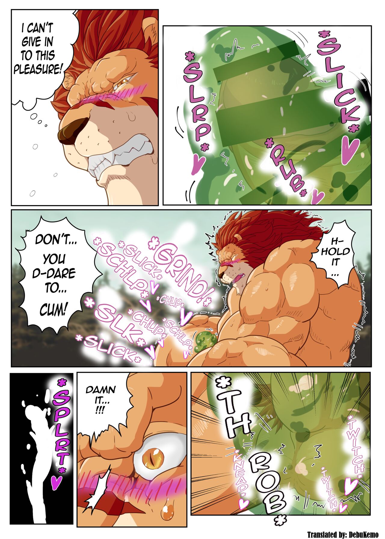 Leo Kokuou no Shasei Kikou ~ Hajimari no Shasei to Kasshoku no Ou no Seitan | King Leo's Ejaculation Journey ~ First Ejaculation and Birth of the Dark King page 8 full