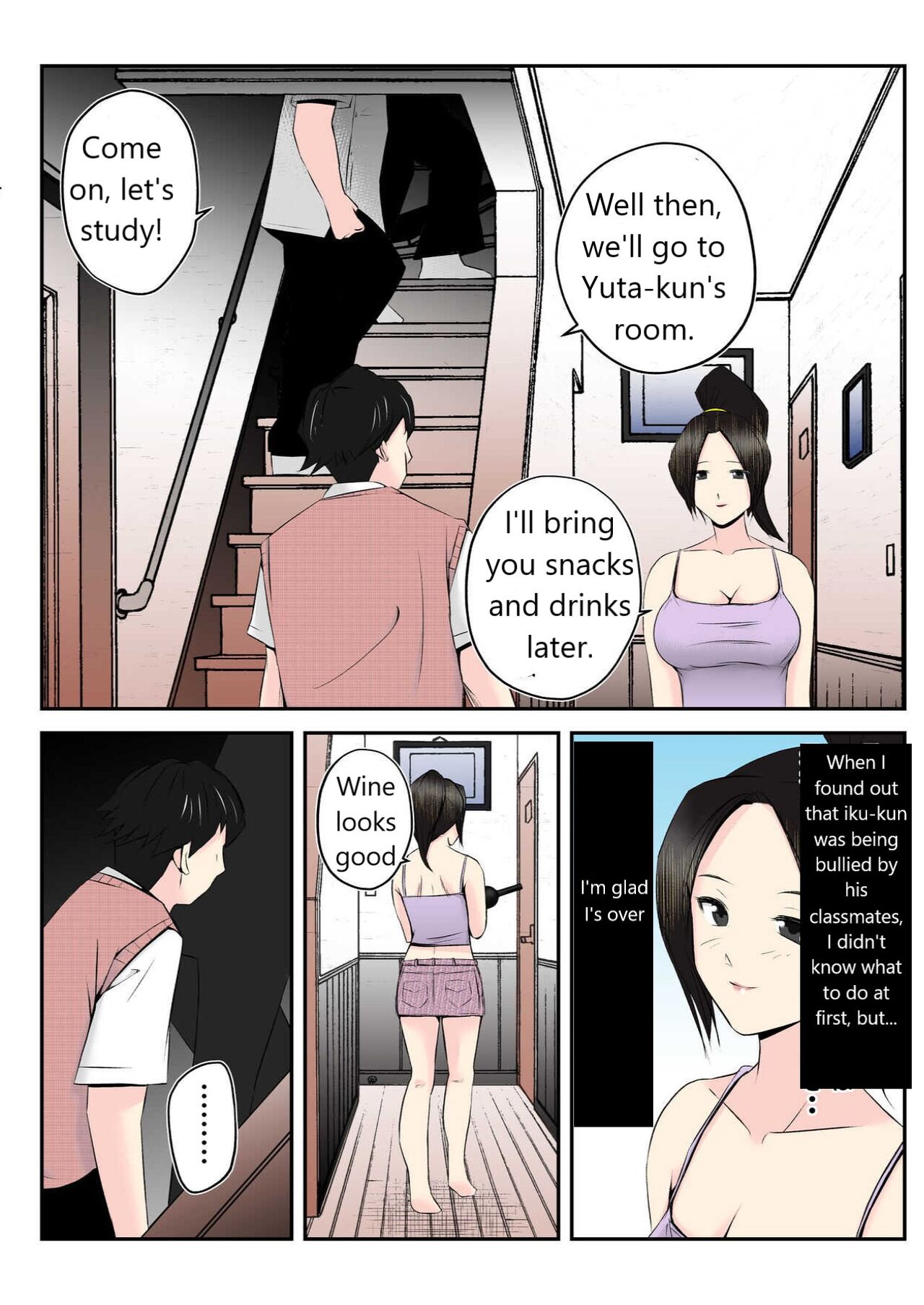 Haha wa Koshite Musuko ga Nozoki Miru Mae de Aku  Tachi no Sukebe Yakko  ni Ochita page 7 full