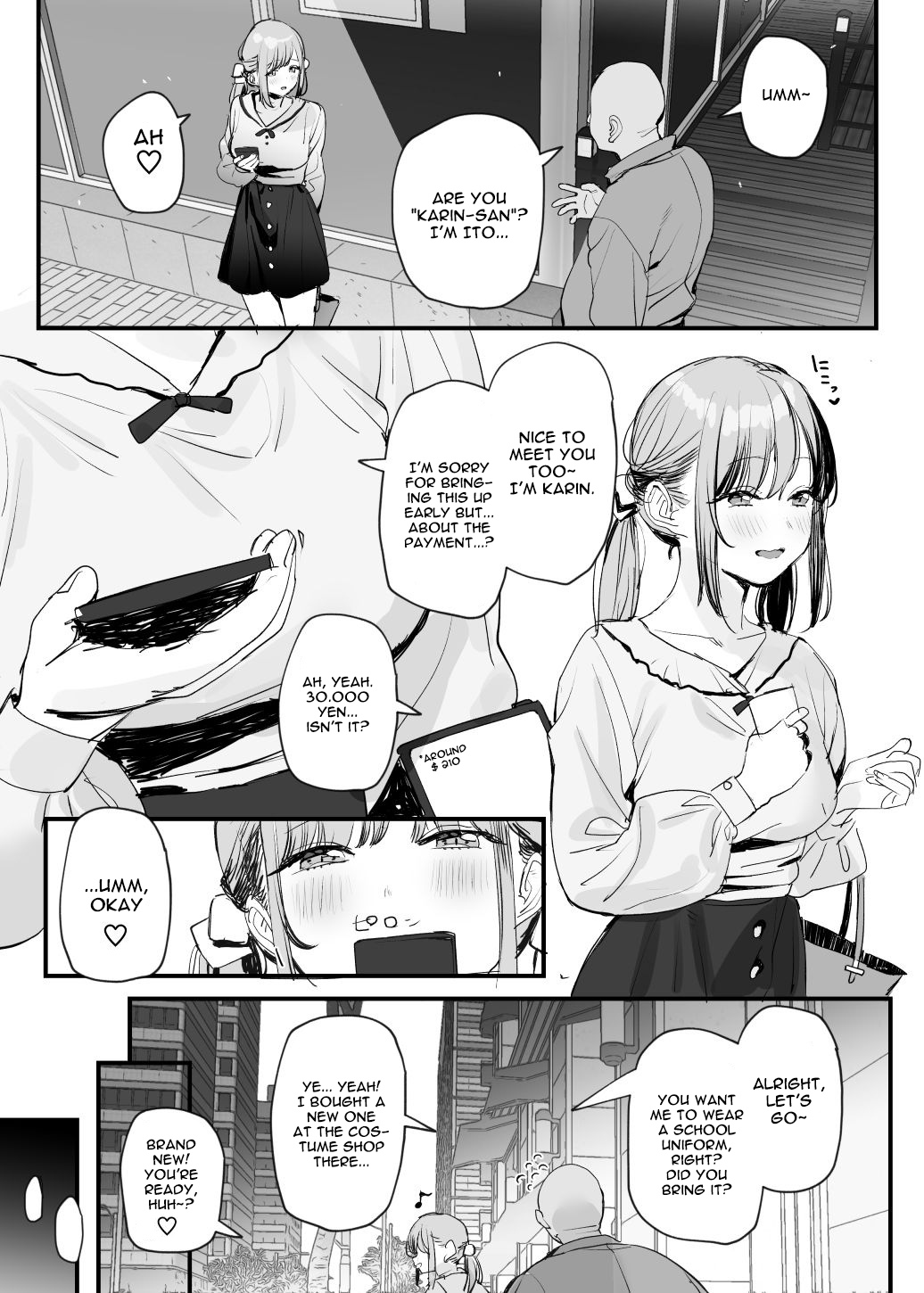 Papakatsu Joshi-chan Manga | Sugar Daddy Girl Manga page 1 full