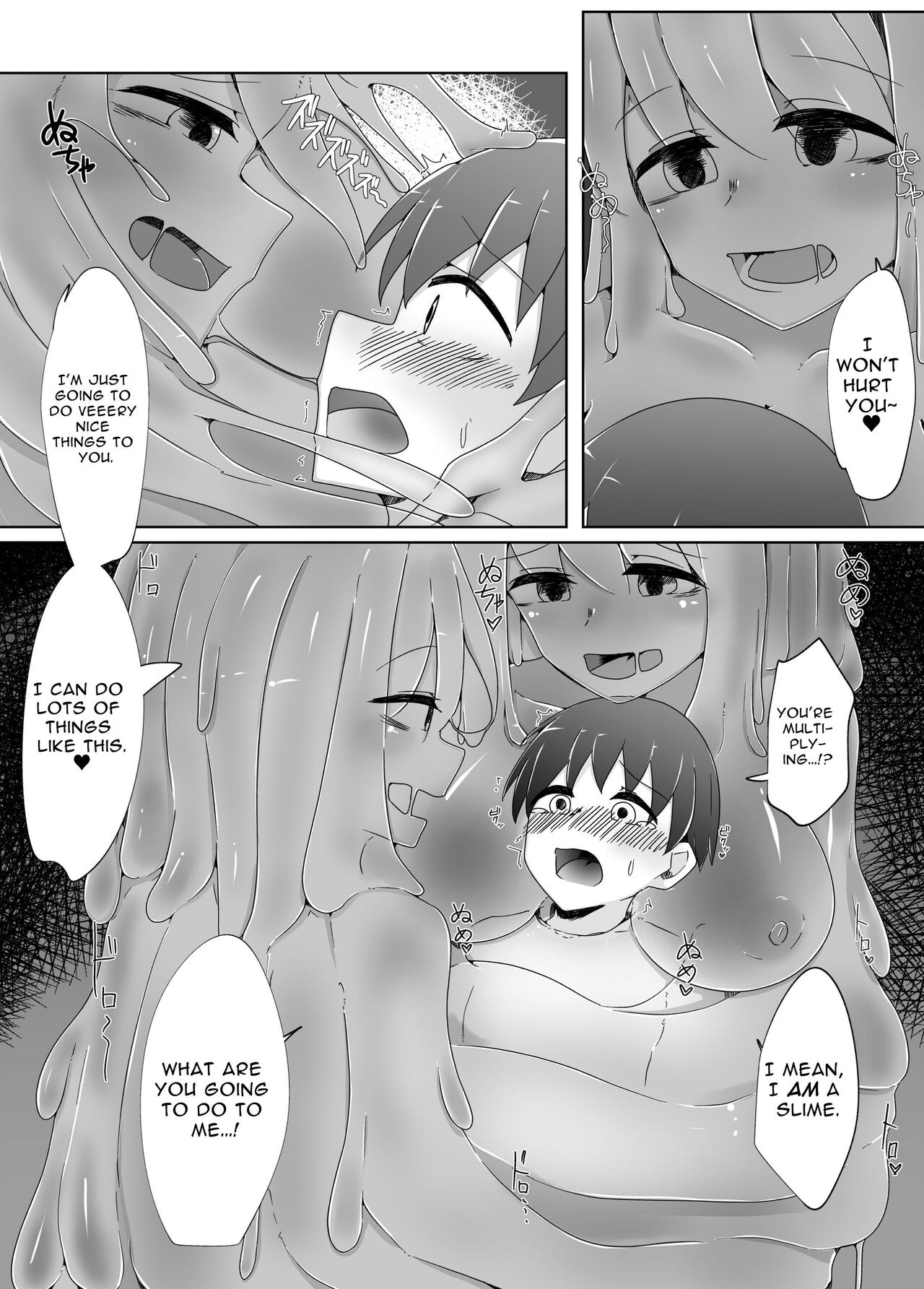 Kowagari na Shota-kun ga Kozukuri shitai H na Slime ni Tamago no Naedoko Rape Sareru Hanashi | Scaredy-Cat Shota Gets Filled Up With A Slime Girl's Eggs ~Seedbed Violation~ page 7 full