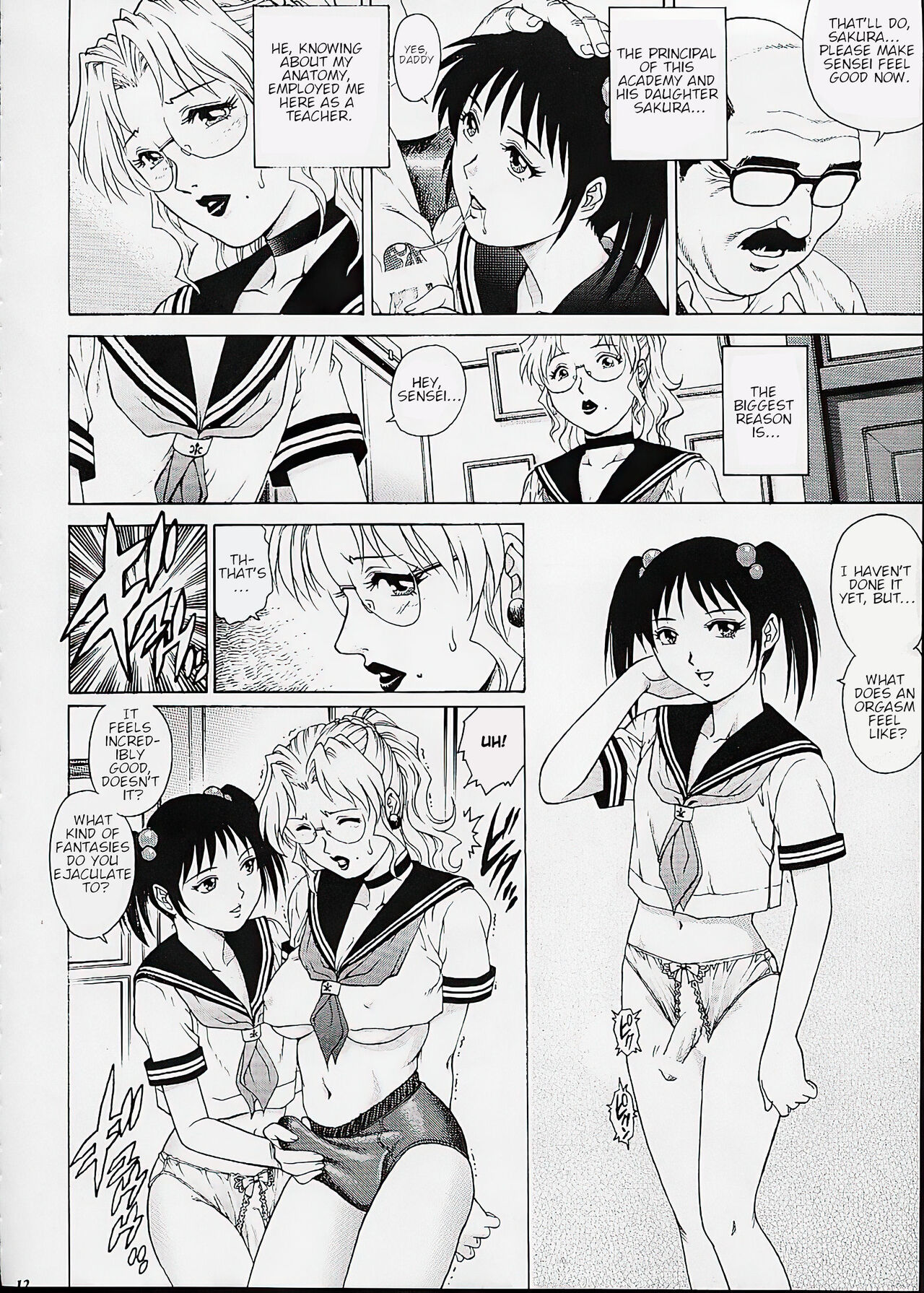 Onna Kyoushi Futanari Sailor Fuku | Futanari Female Teacher in a Sailor Uniform page 8 full