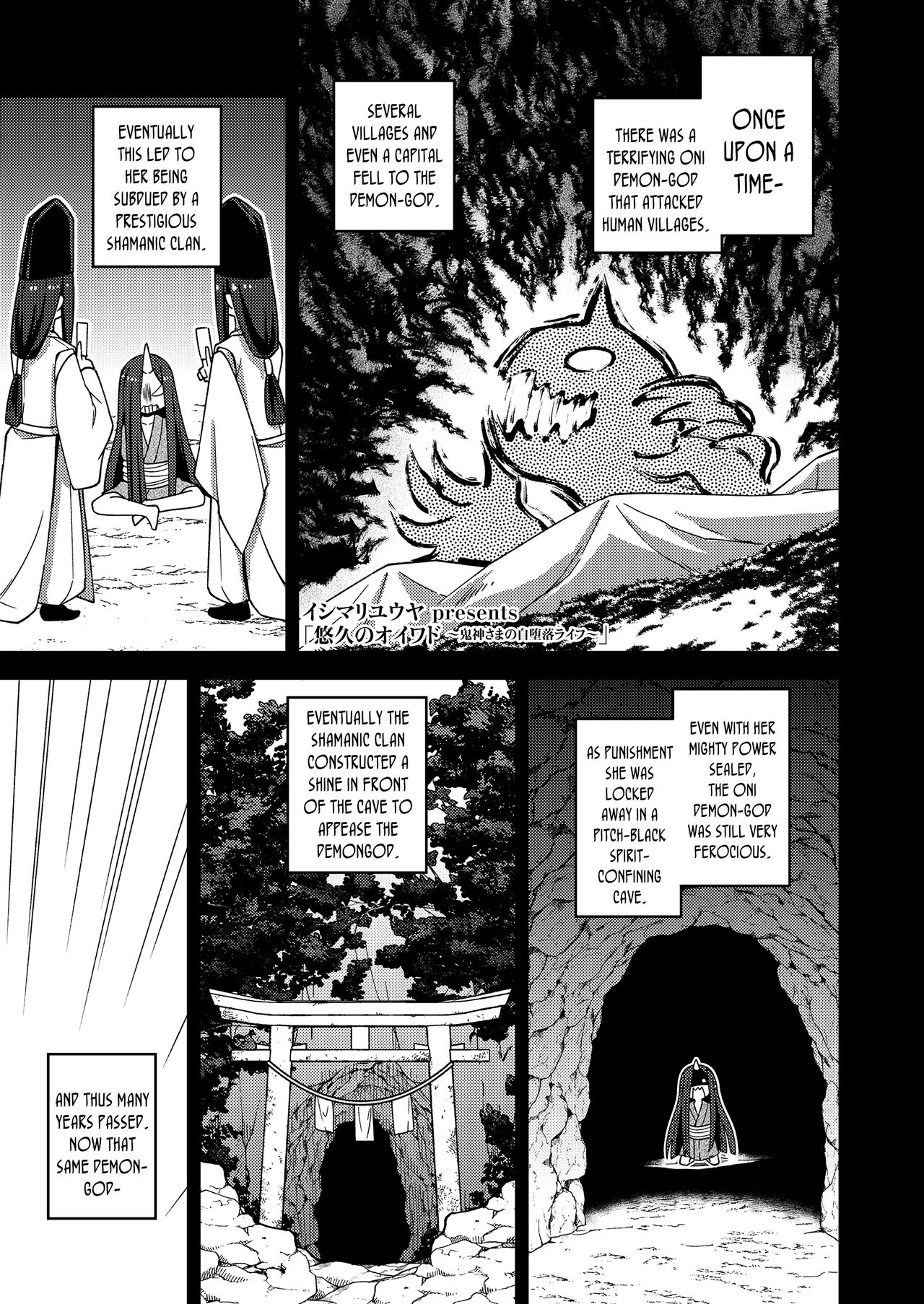 Yuukyuu no Oiwado, Onigami-sama no Jidaraku Life | Oiwado The Eternal, The Self-Indulgent Life of an Oni Demon-God page 1 full