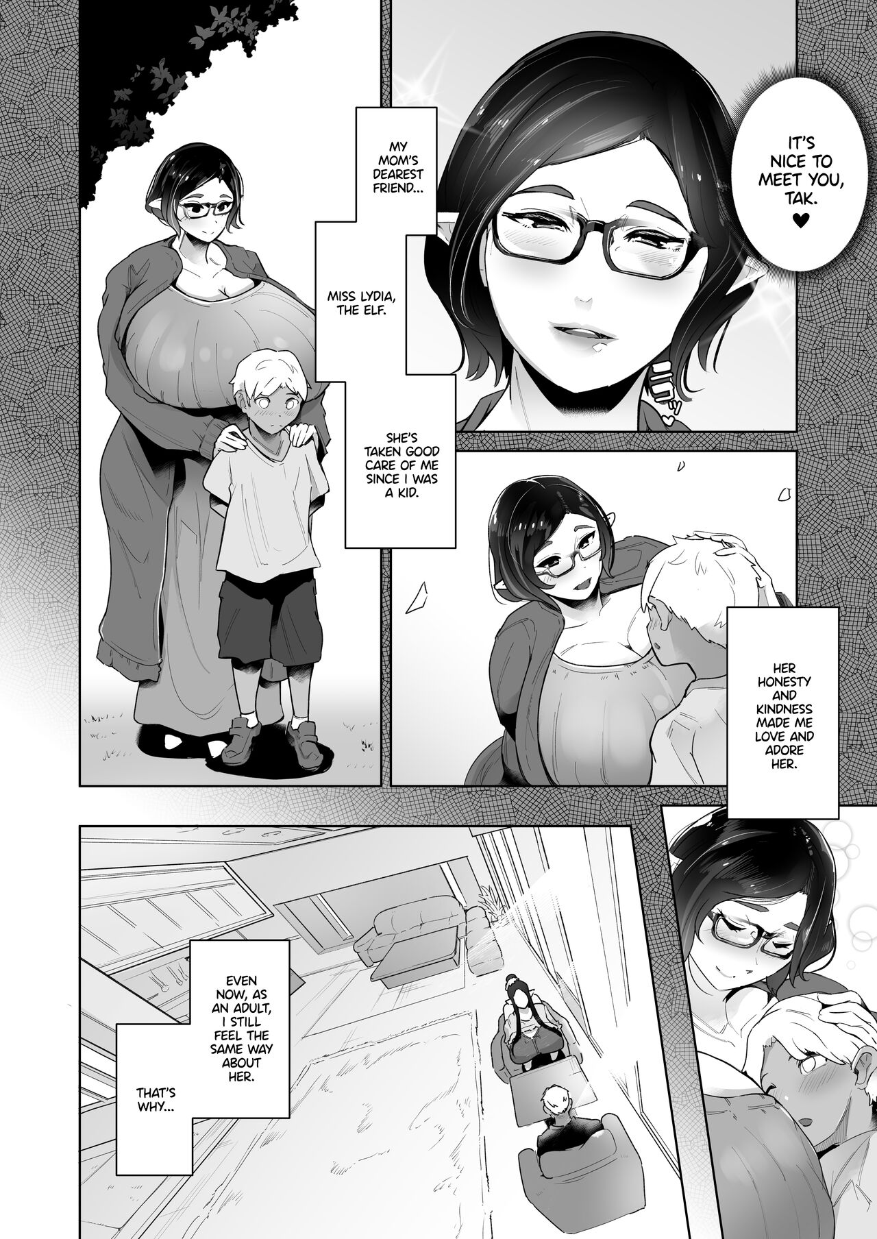 Mucchiri Dekachichi Elf no Oba-san to Ano Hi Kawashita Sukebe de Ecchi na Yakusoku | The Hot and Pervy Promise I Made to My Plump and Busty Elf Auntie page 5 full