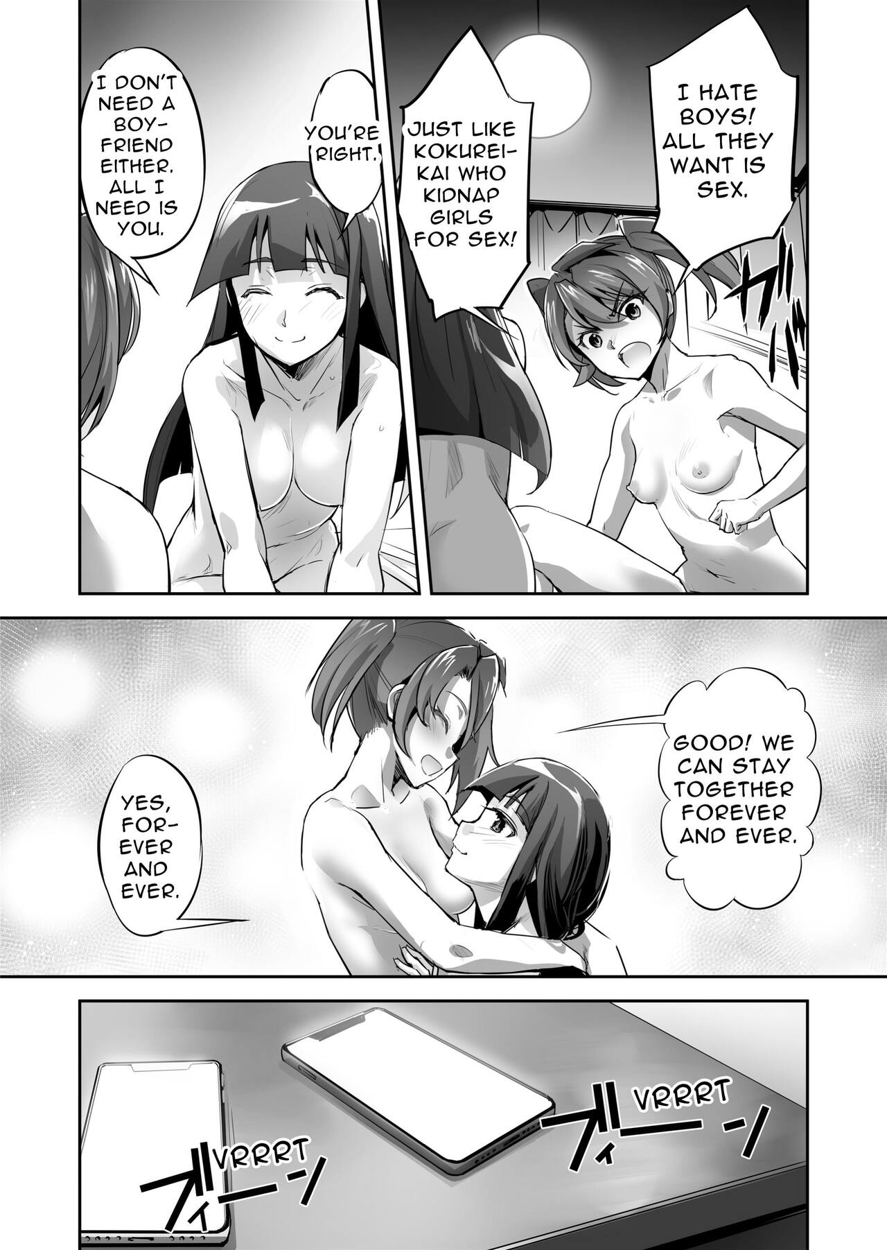 Enhyou Souki Twin Curely Yuri Heroine wa Otoko no Chinpo ni Haiboku suru Zenpen page 7 full