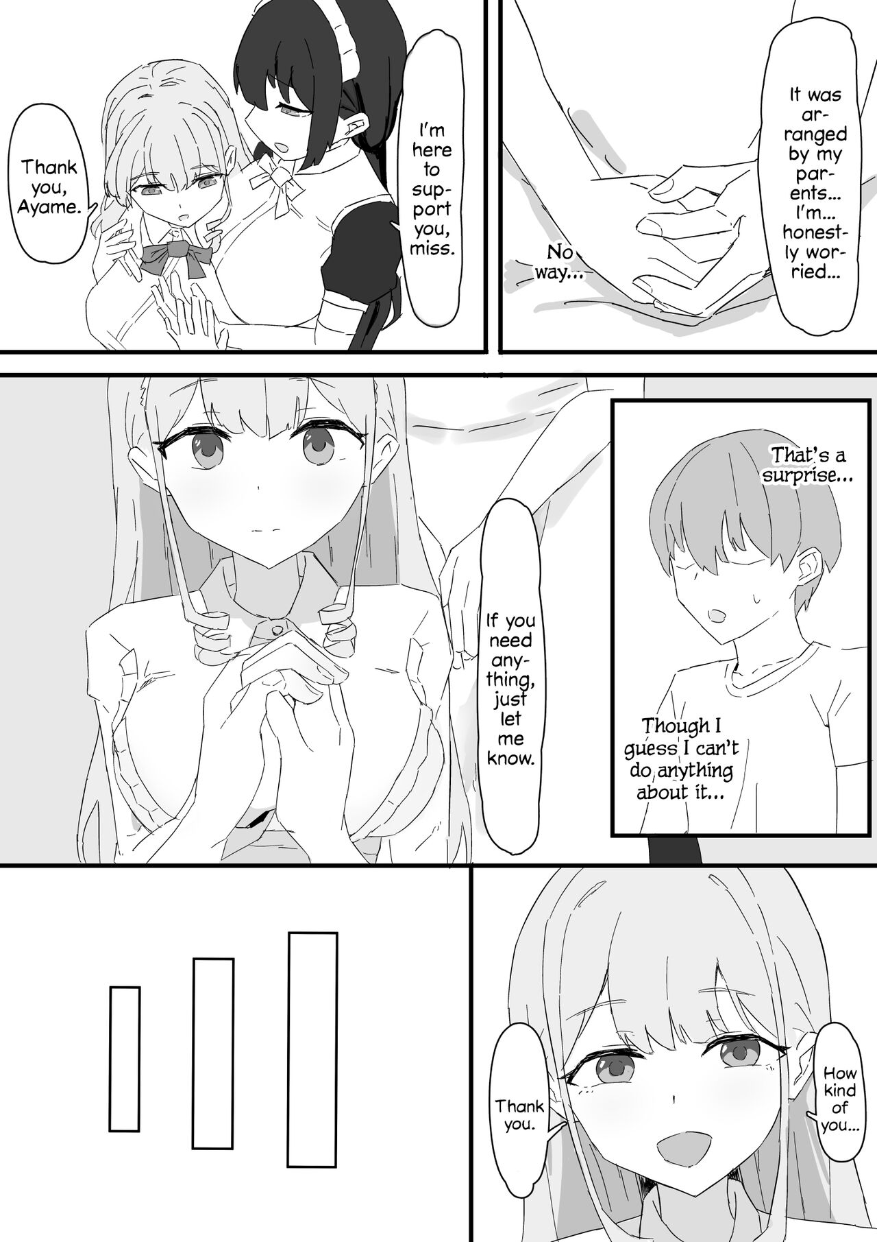 Ojou-sama to Maid o Iinazuke ni Torarete Okobore Ecchi suru Hanashi page 6 full