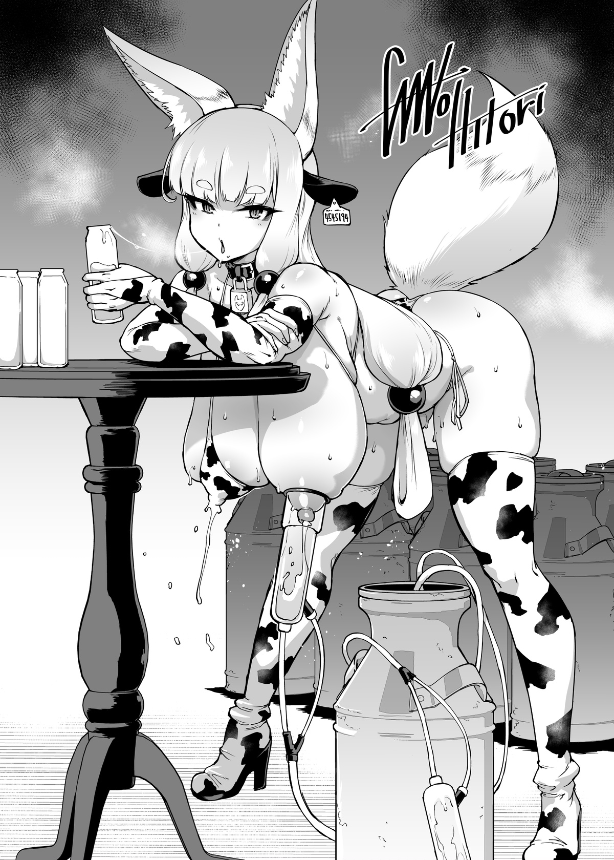 Ushigara Bikini Kitsune Musume Illustration page 2 full