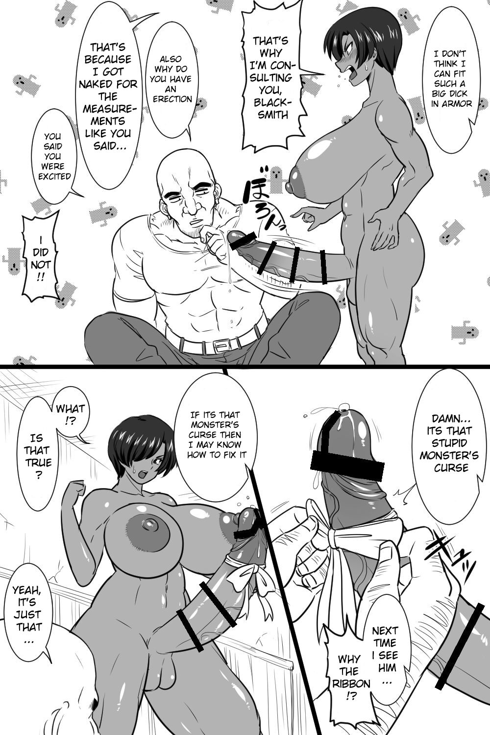 Udeppushi wa Tsuyoi no ni Atama wa Yowai Kasshoku Onna Kishi-sama page 2 full