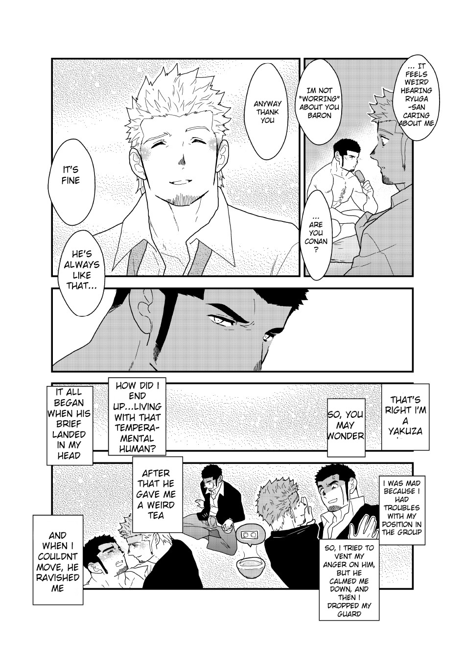 Moshimo Yakuza ga Hitori Ecchi Shiteiru Tokoro o Miraretara. | What if a Yakuza Got Caught Pleasuring Himself? page 4 full