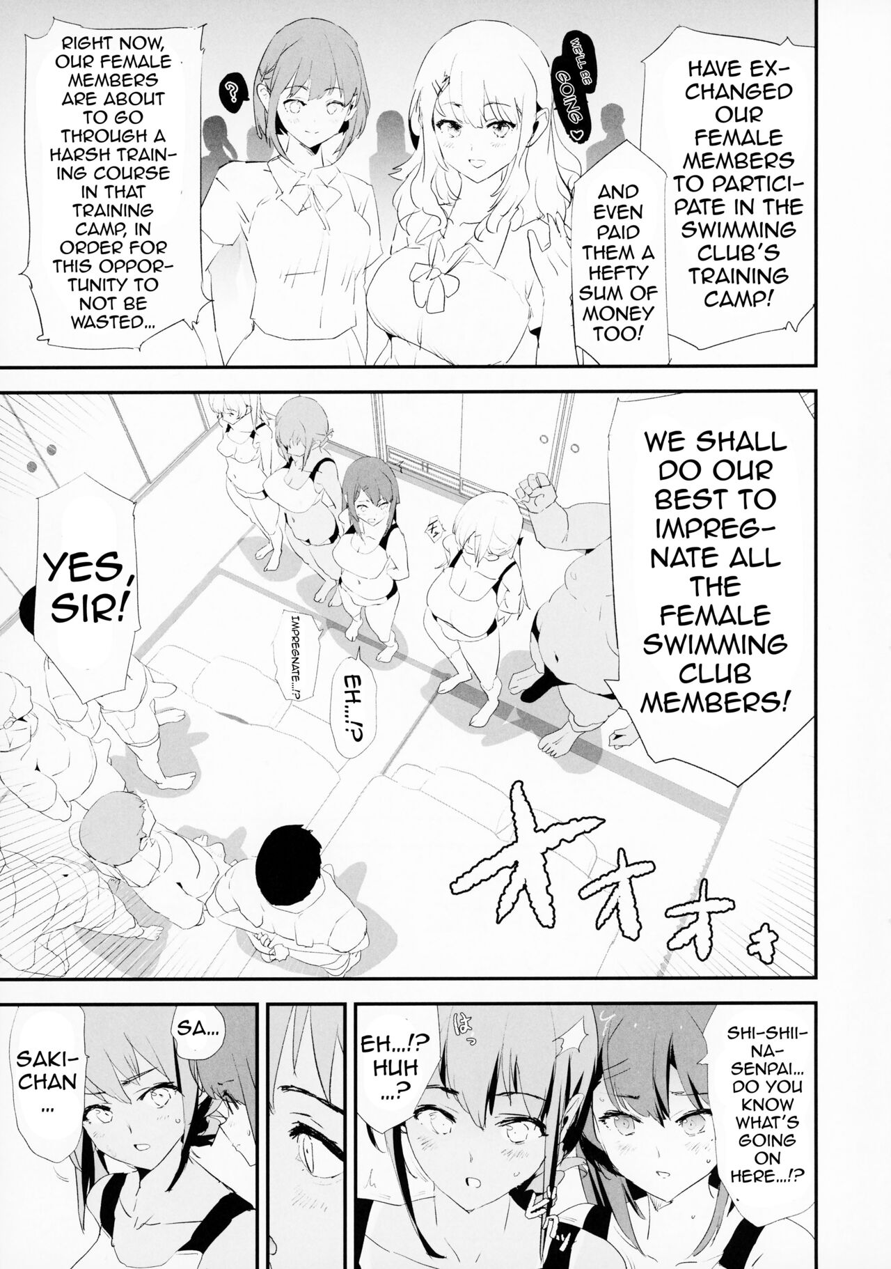 Watashi-tachi no Onaho Koukan Gasshuku Ichinichime! | Our Onahole Replacement Boarding House - Day 1! + Extra Paper page 4 full