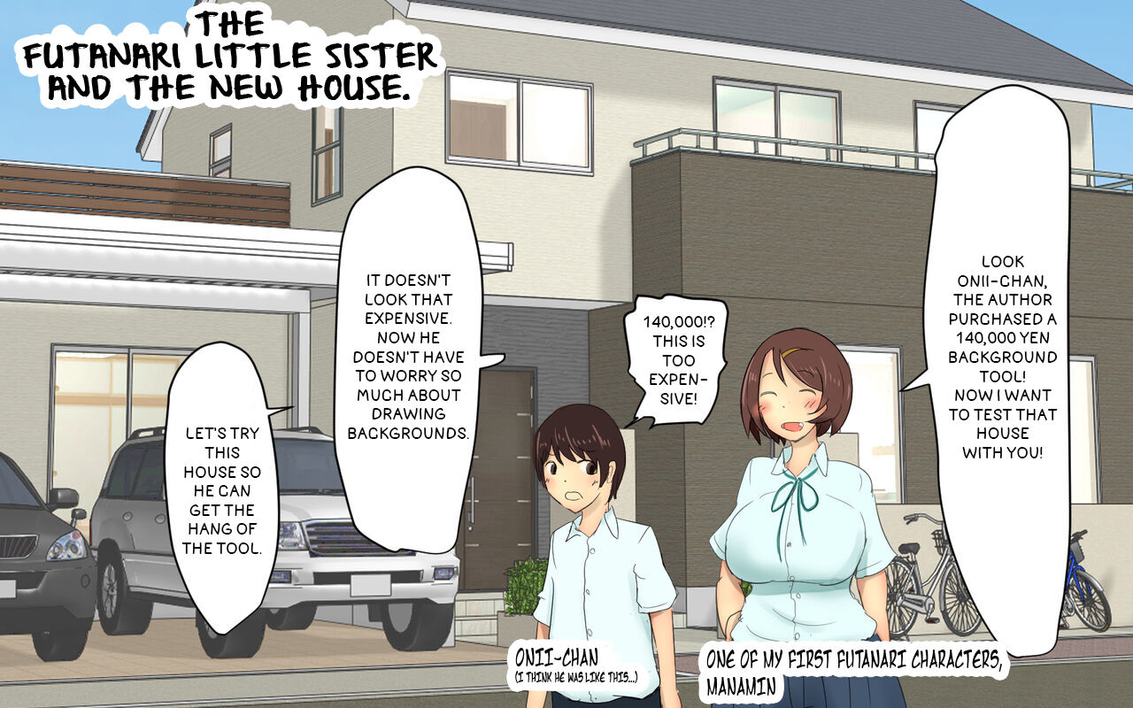 Futanari Imouto to Atarashii Ie | The futanari little sister and the new house page 1 full
