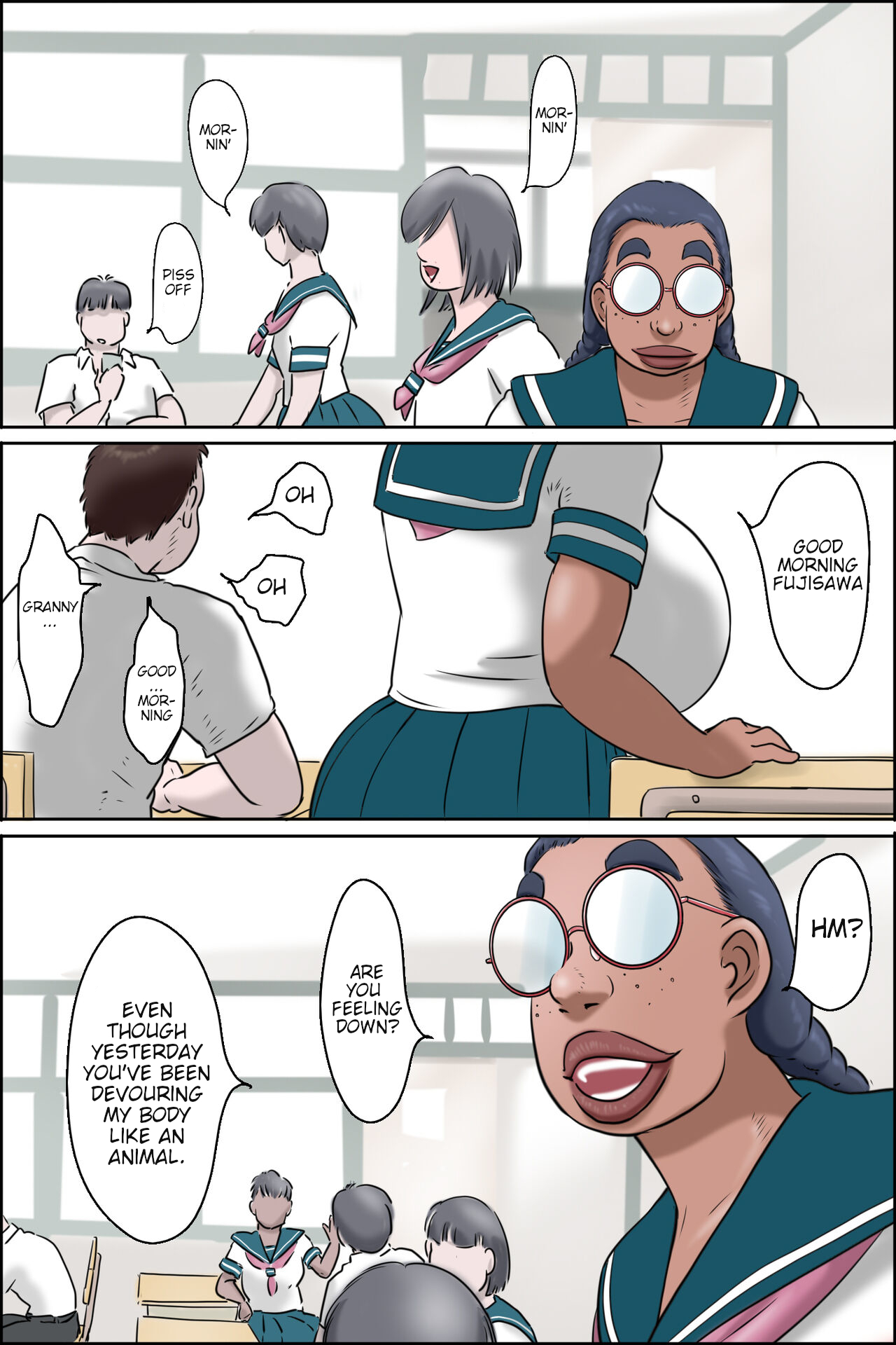 Tokunou Oba-chan Joshi -Kounai Seikou Hen- | Granny Girl -Sex At School- page 3 full