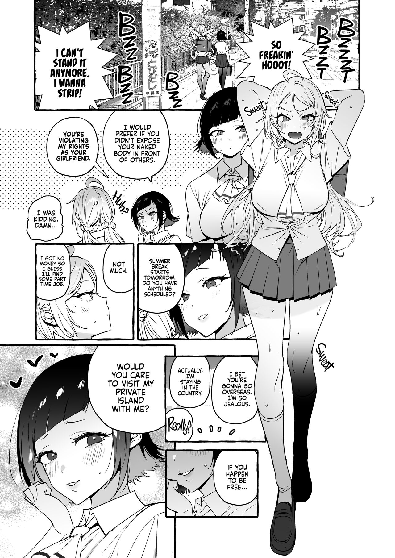 Futanari-san to Nonke-san Vacance Hen | Straight Girl Meets Futa: Vacation Arc page 2 full