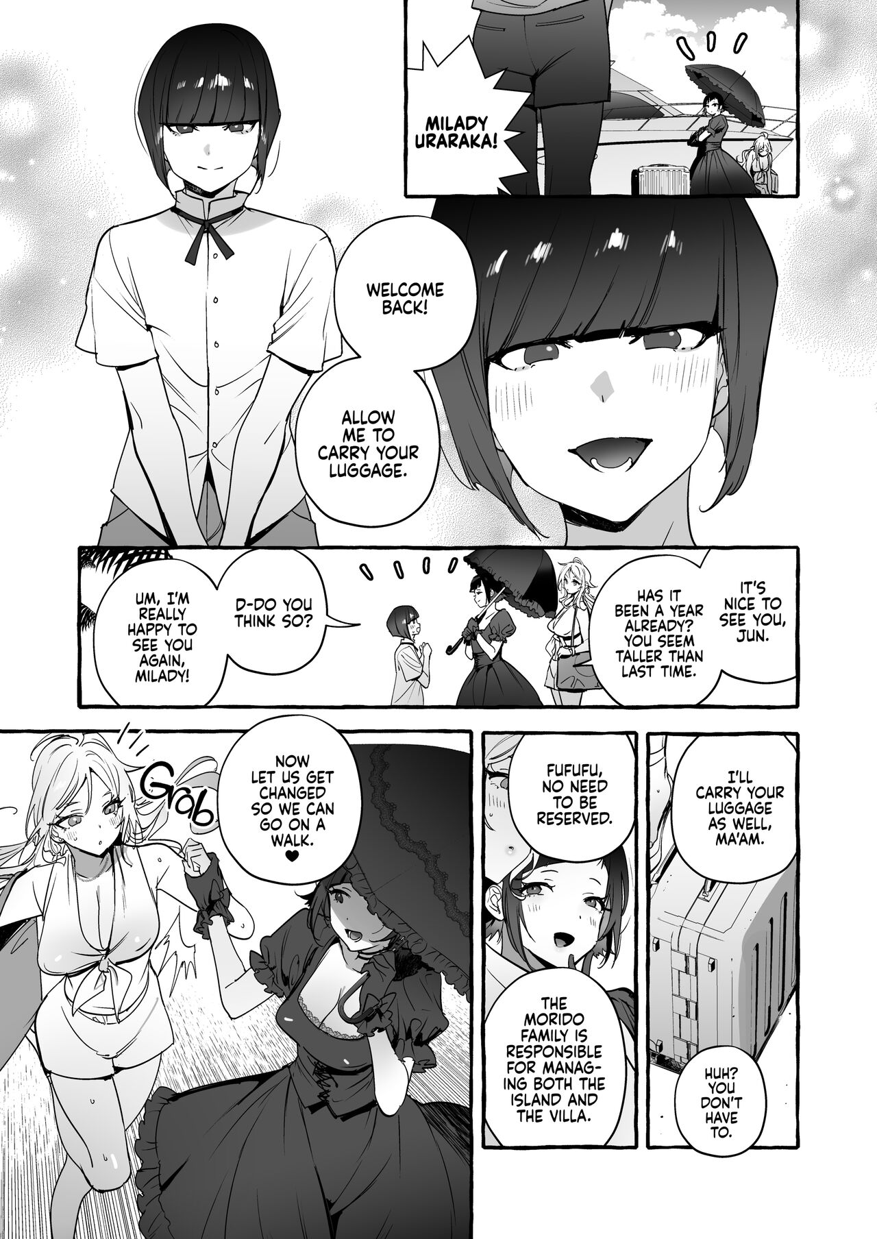 Futanari-san to Nonke-san Vacance Hen | Straight Girl Meets Futa: Vacation Arc page 4 full