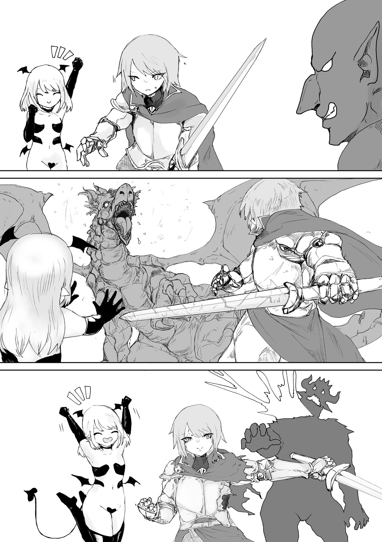 Succubus no Daibouken ~Yuusha-sama no Nakama ni Natta Furi shite Hime-sama to no Shoya ni Muriyari Ochinchin Netochatta Ohanashi~ page 4 full