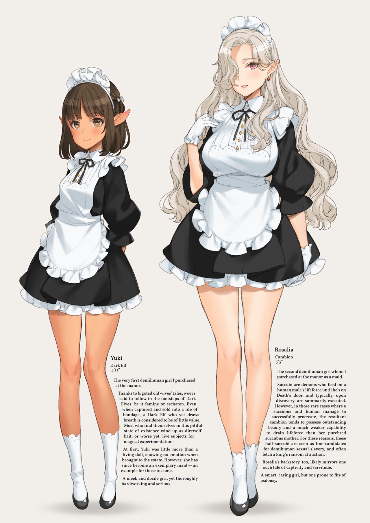 Himitsu no Shoukan de Ajin Maid o | A Secret Brothel with Demihuman Maids page 4 full