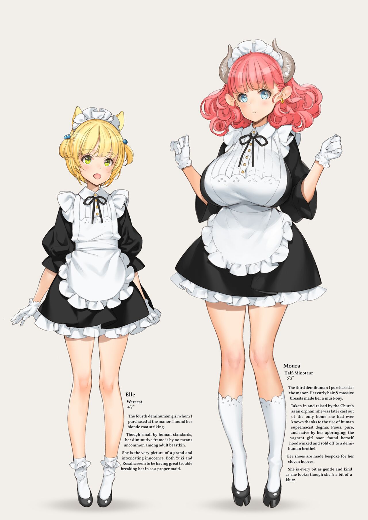 Himitsu no Shoukan de Ajin Maid o | A Secret Brothel with Demihuman Maids page 5 full