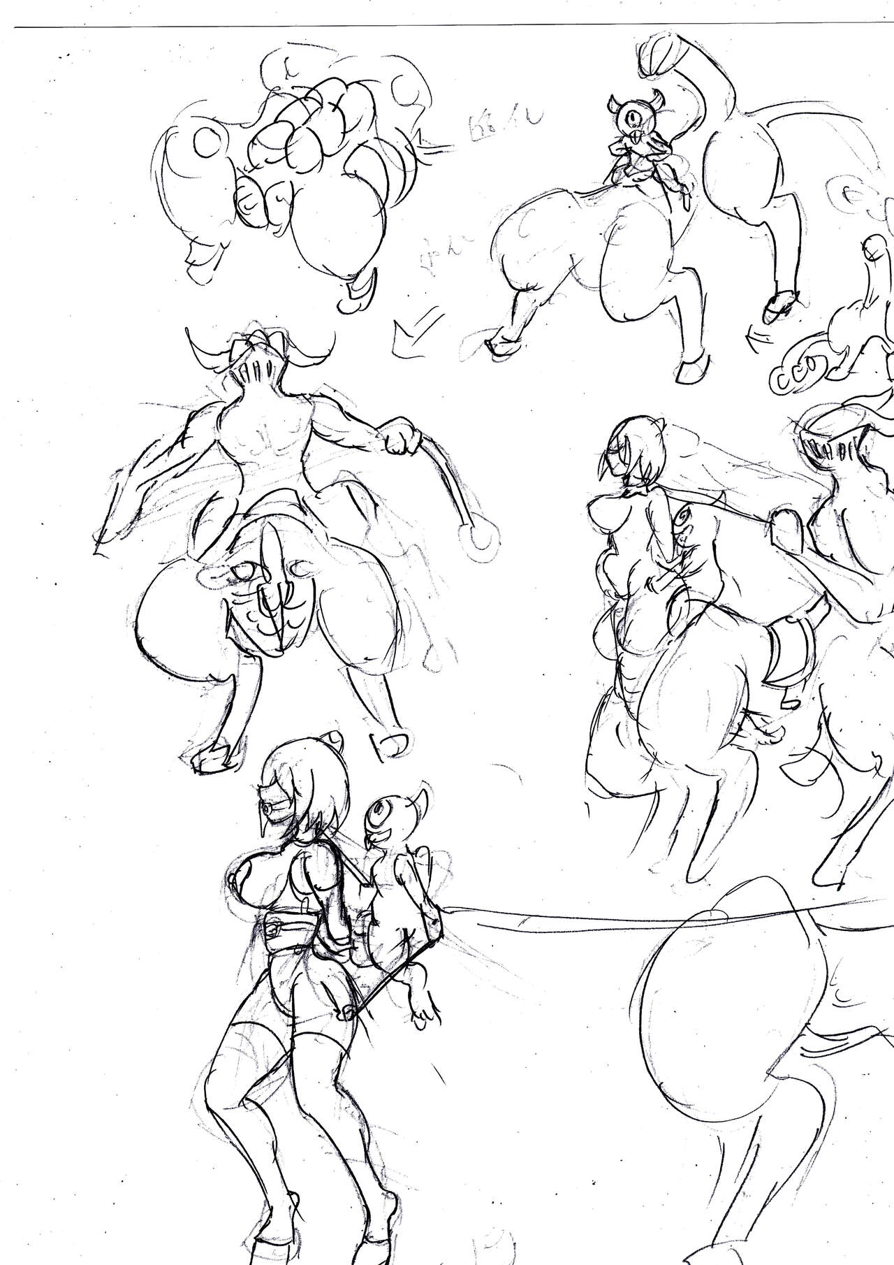 一些上月草圖。有關RPG及FOX3 page 6 full