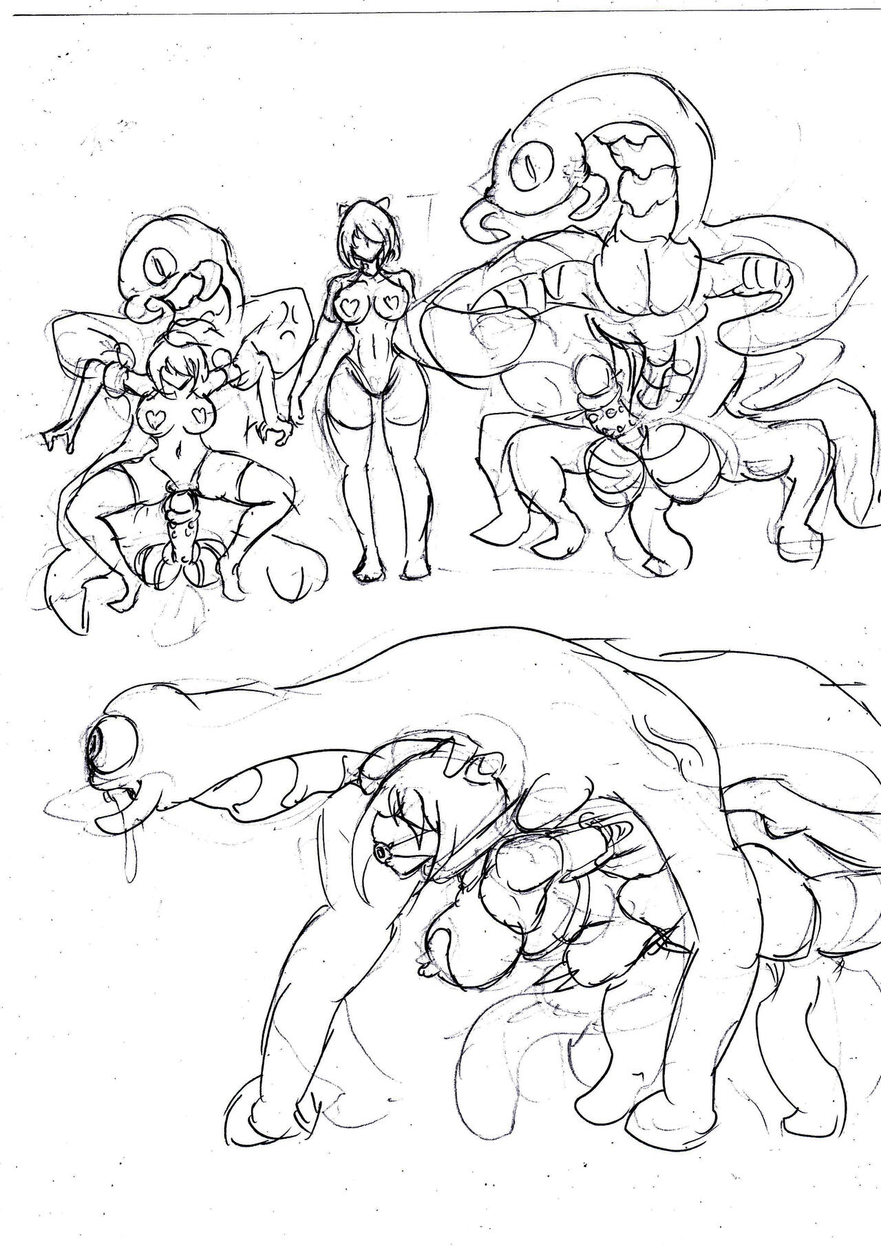 一些上月草圖。有關RPG及FOX3 page 7 full