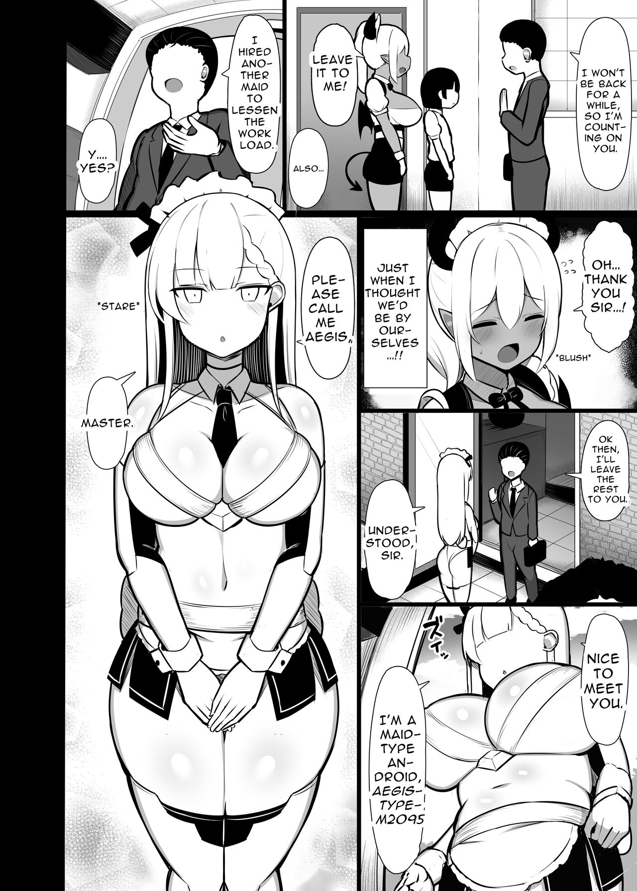Goshujin-sama no Ochinchin wa Yuzurenai ~Succubus Maid to Nukirobo Maid~ page 6 full