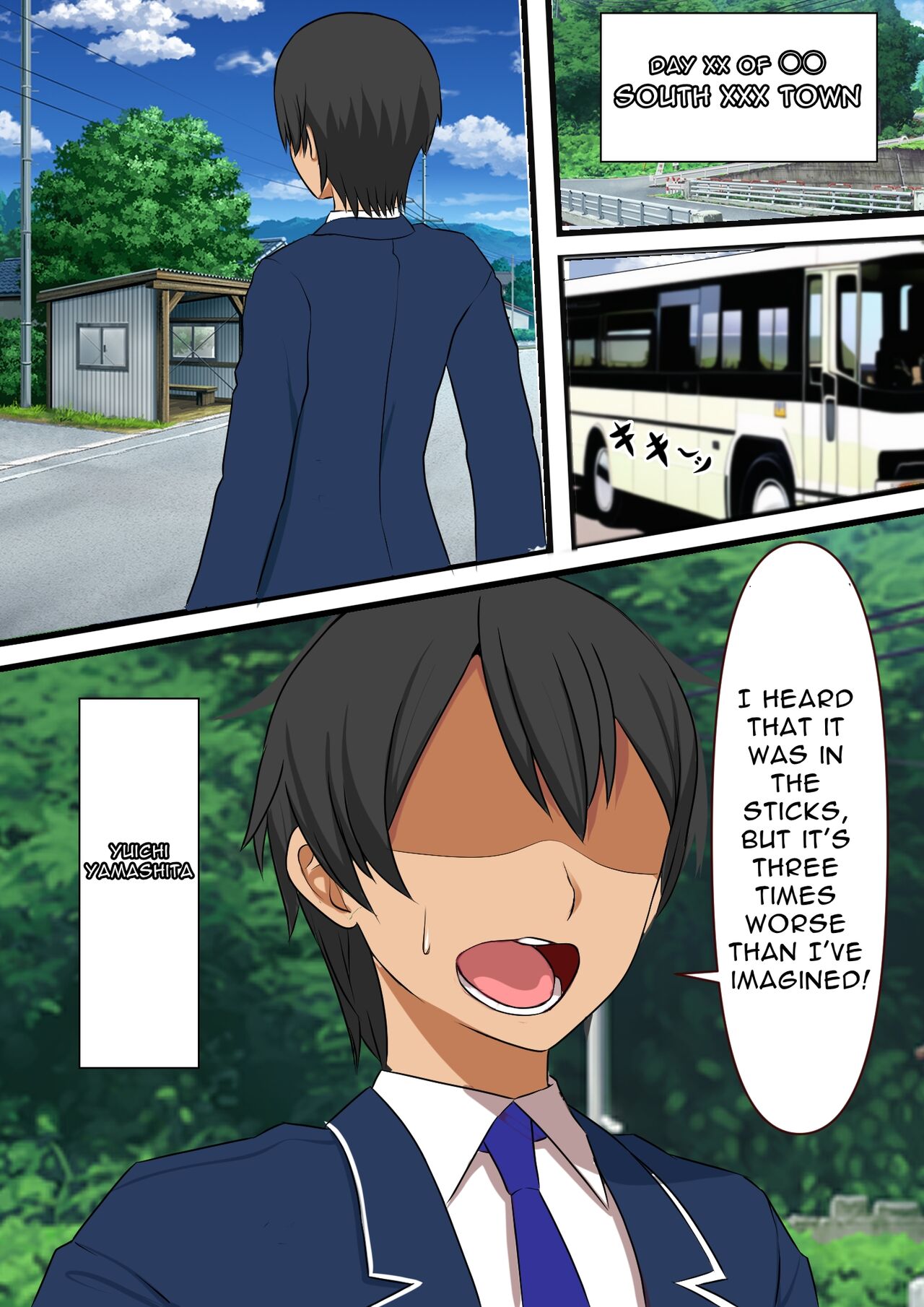 Mob Danshi no Ore ga 100-nin Haramaseru made Deru Koto no Dekinai Kozukuri Shima ni Hikkoshita Kekka | I Can't Leave This Island Until I Get 100 Girls Knocked Up? page 1 full