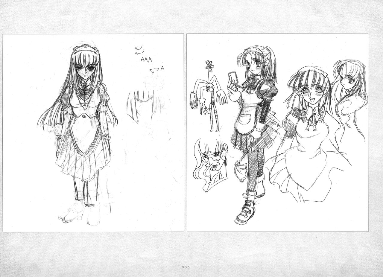 ALICESOFT ORION SCRIBBLES with CROQUIS ULTIMATE EDITION VOL.3 織音計画特別版  ラフ画集 page 7 full