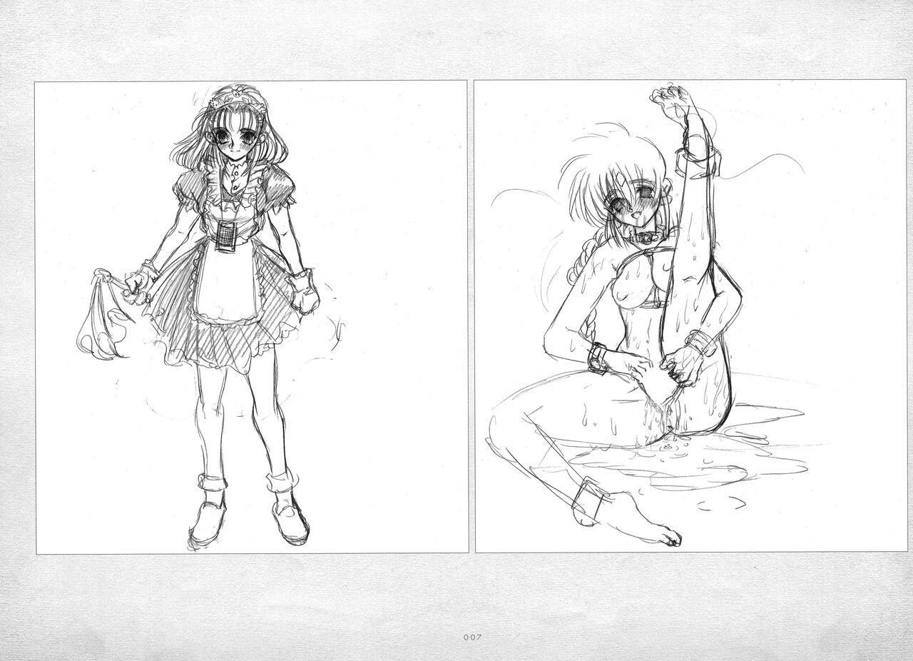 ALICESOFT ORION SCRIBBLES with CROQUIS ULTIMATE EDITION VOL.3 織音計画特別版  ラフ画集 page 8 full