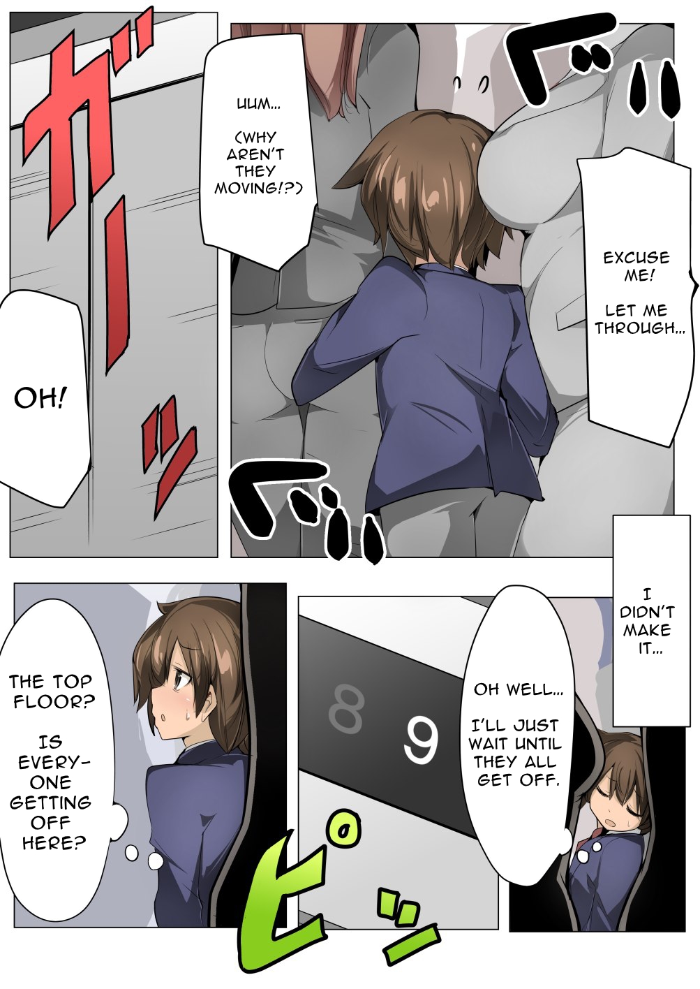 Chou Micchaku! Harem Elevator | Close Quarters! Harem Elevator page 8 full