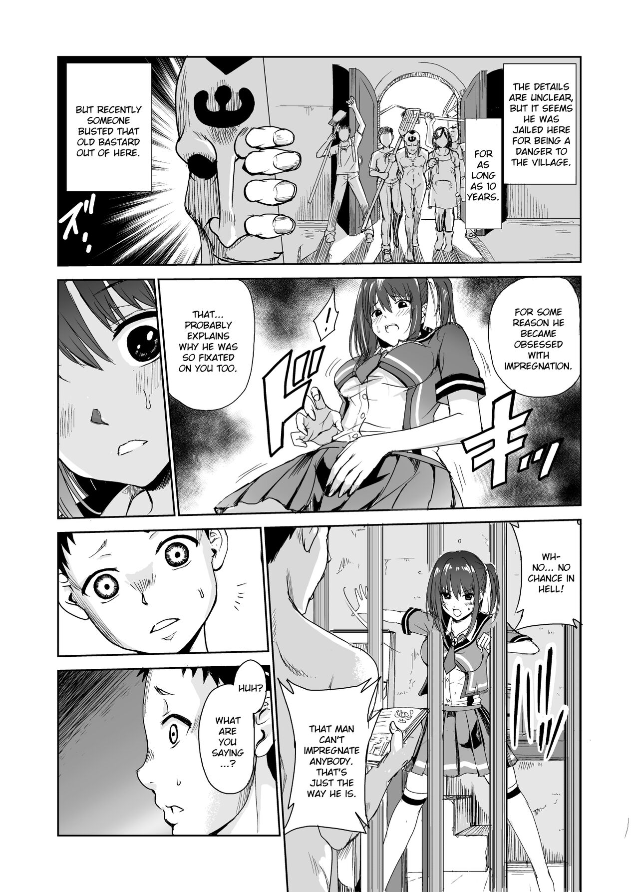 Tsuyagari Mura 3 ~Kareshi o Mamoru Tame Hikyou no Mura de Kyousei Gohoushi & NTR Sex~ page 9 full